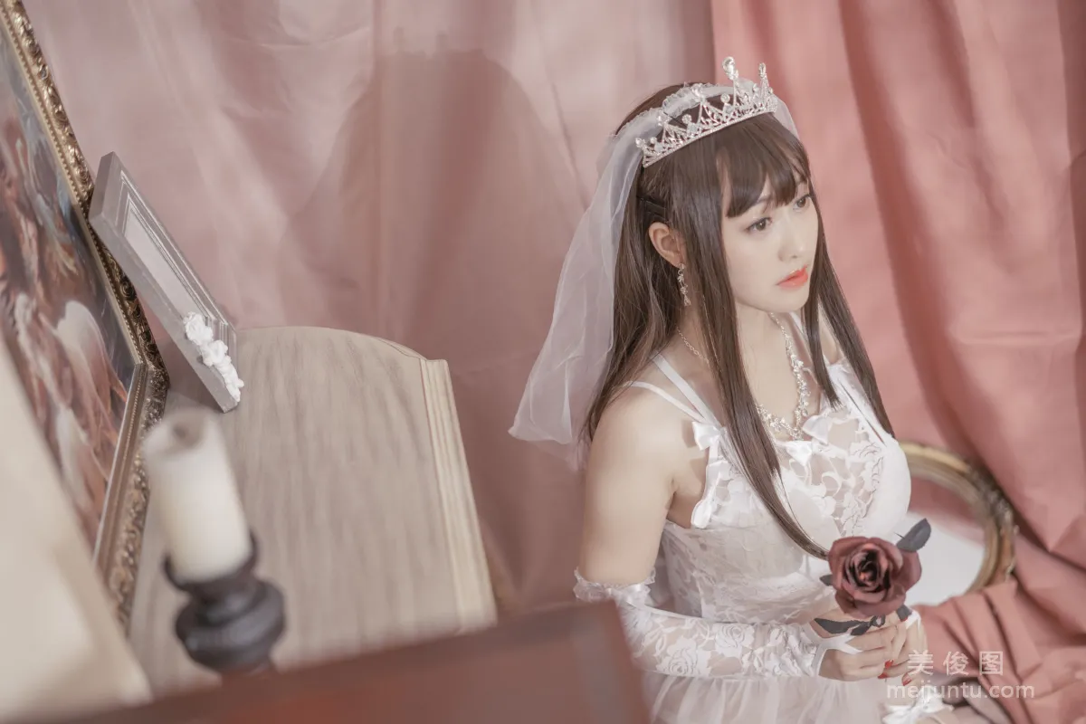 [Web Idols Coser Photos] Anime Blogger Tuoweiba Mizuki - Wedding Dress Set photo 15