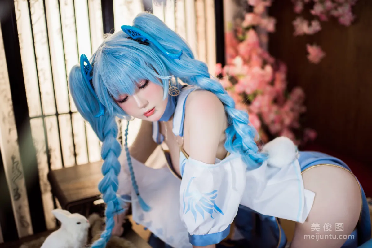 动漫博主阿包也是兔娘 - 少女前线 PA15翠雀媚 套图7