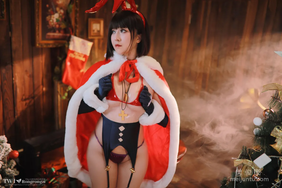 [网红COSER写真] 小容仔咕咕咕 - 魔太郎兔女郎 套图36
