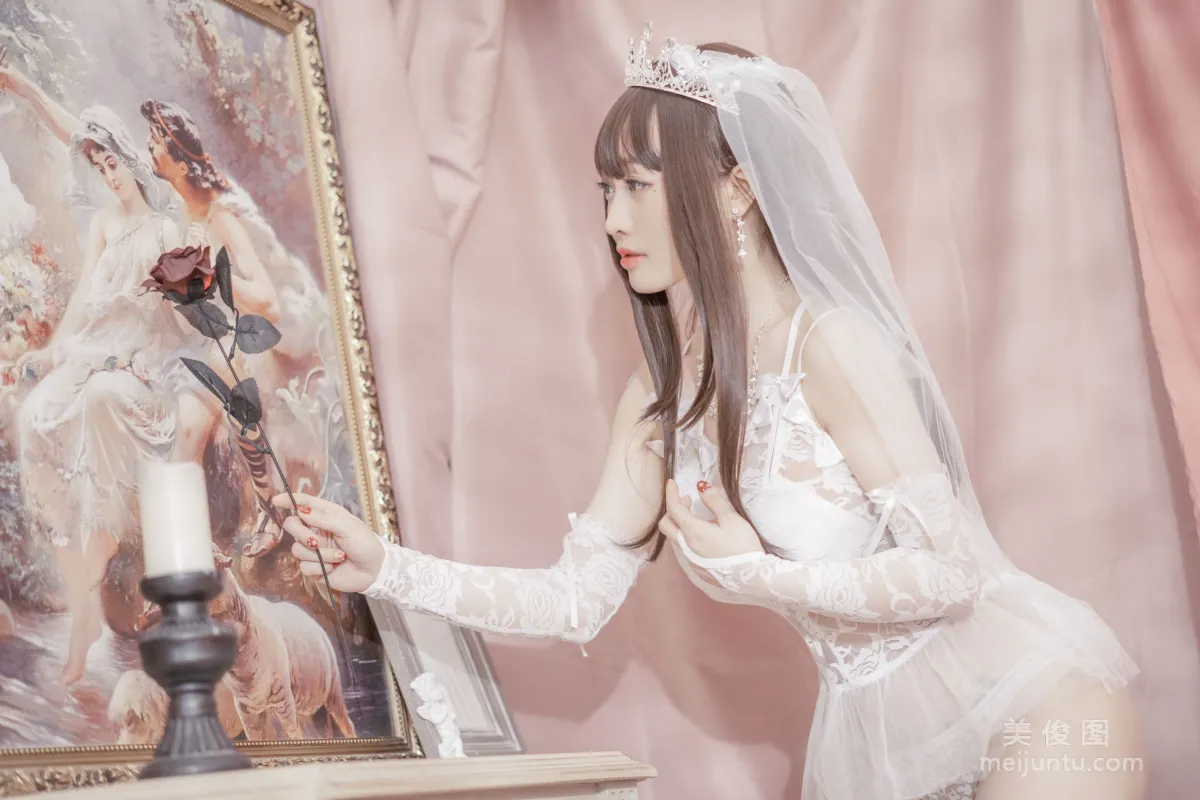 [Web Idols Coser Photos] Anime Blogger Tuoweiba Mizuki - Wedding Dress Set photo 4