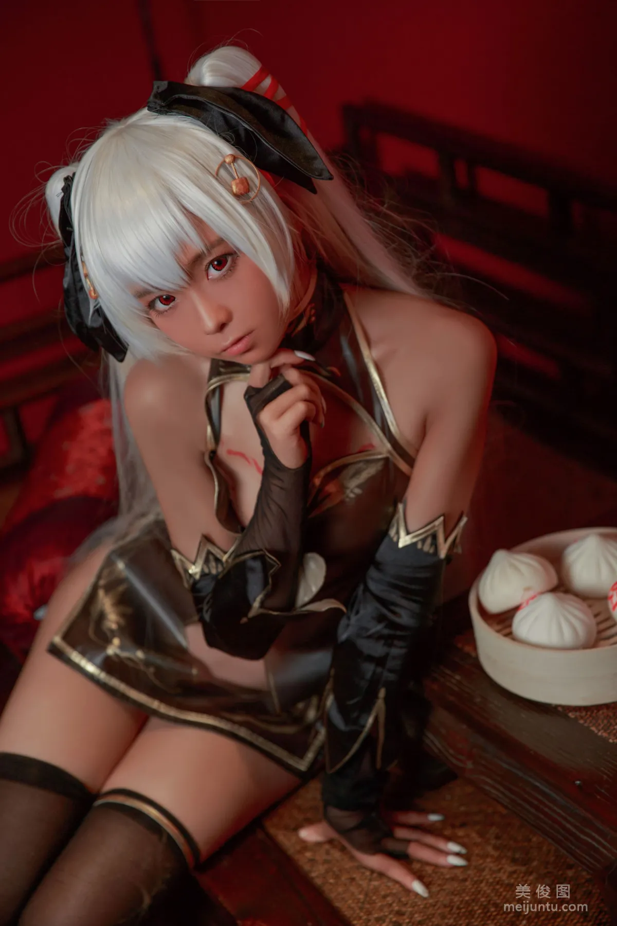 [Web Idols COSER Photo] Anime Blogger G44 Buhui Shoushang, Brown Qipao Girl Set photo 17