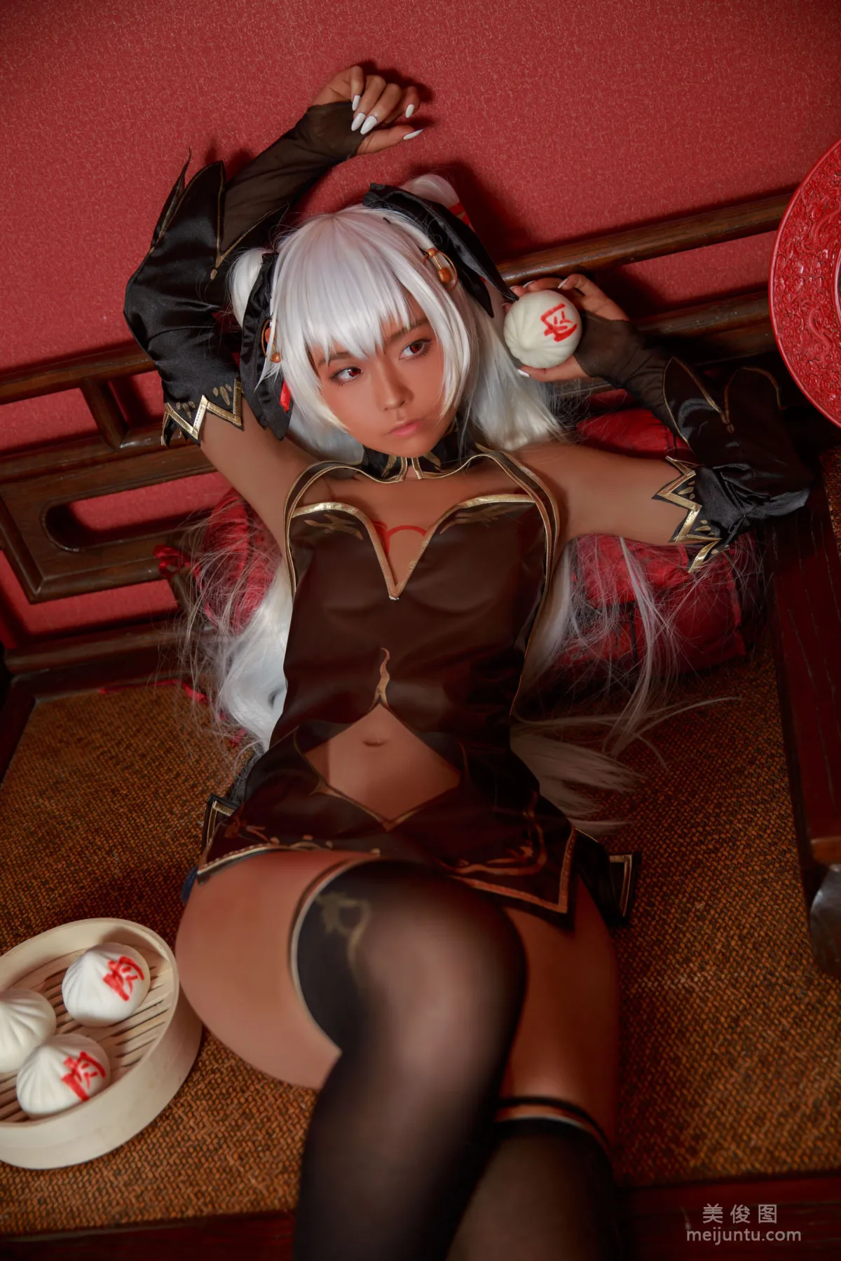 [Web Idols COSER Photo] Anime Blogger G44 Buhui Shoushang, Brown Qipao Girl Set photo 11