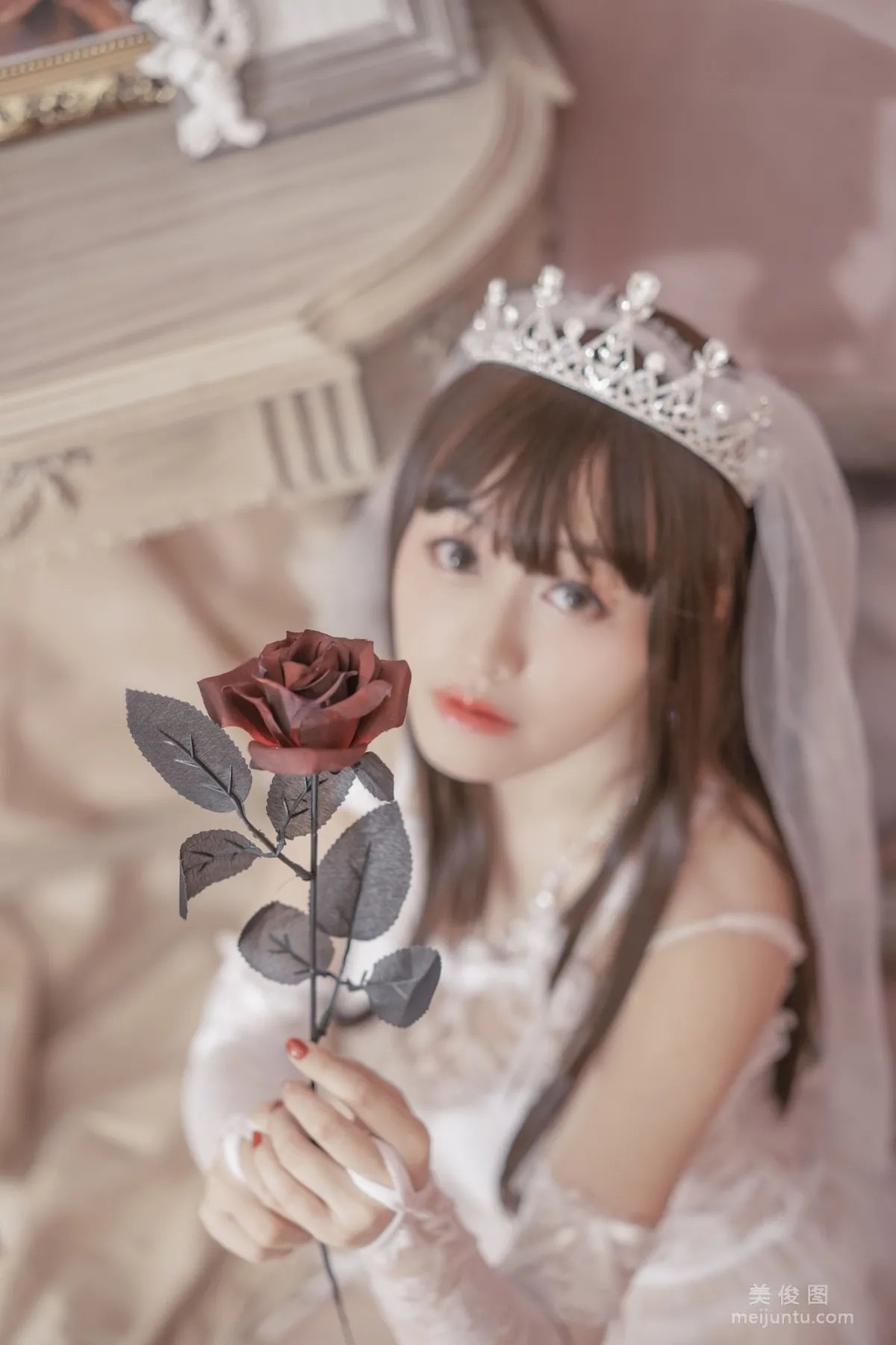 [Web Idols Coser Photos] Anime Blogger Tuoweiba Mizuki - Wedding Dress Set photo 11