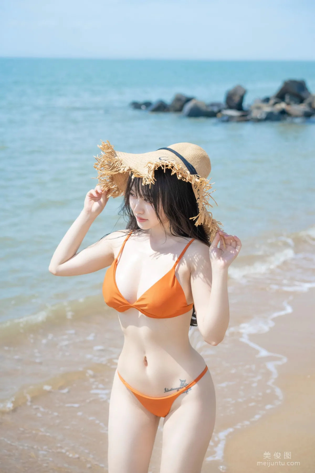 动漫博主脱尾巴Mizuki - 沙滩 套图4