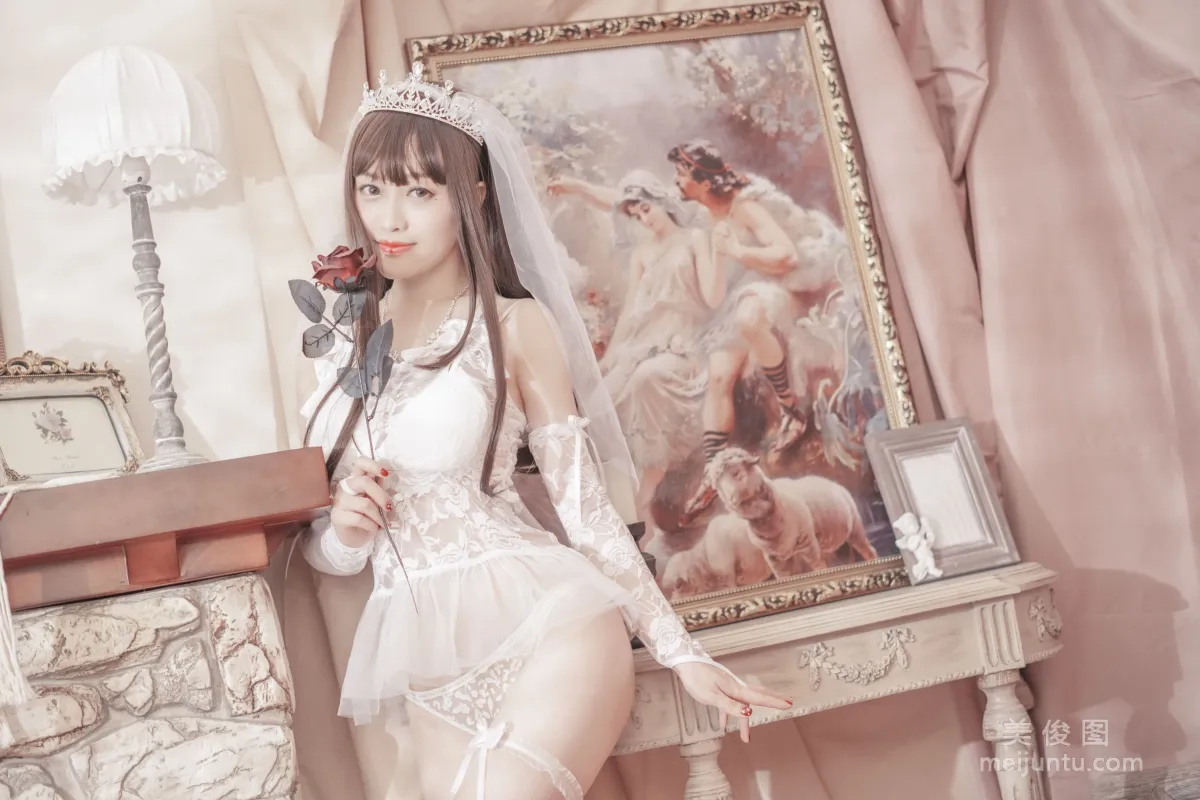 [Web Idols Coser Photos] Anime Blogger Tuoweiba Mizuki - Wedding Dress Set photo 5
