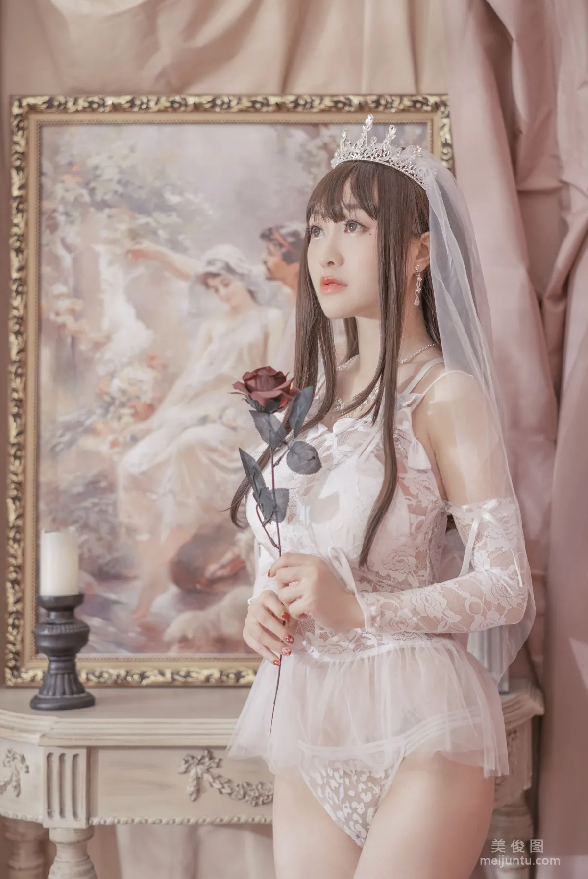 [Web Idols Coser Photos] Anime Blogger Tuoweiba Mizuki - Wedding Dress Set photo 1