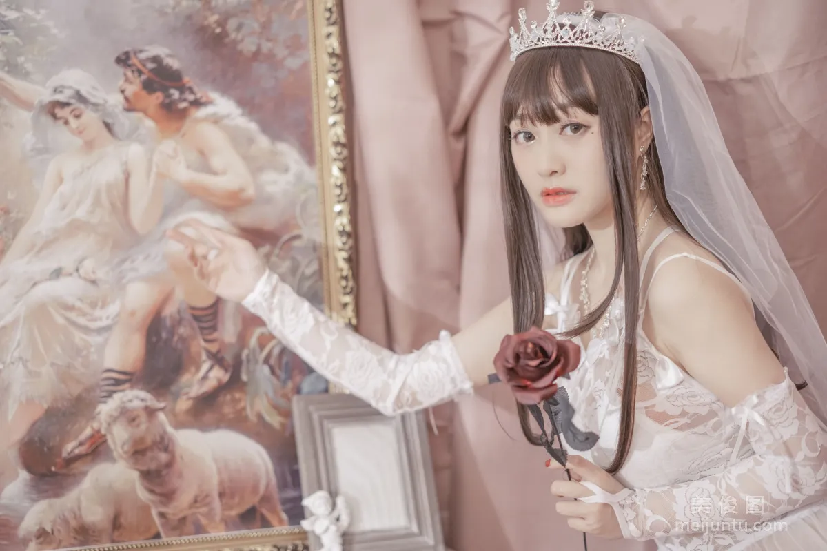 [Web Idols Coser Photos] Anime Blogger Tuoweiba Mizuki - Wedding Dress Set photo 3