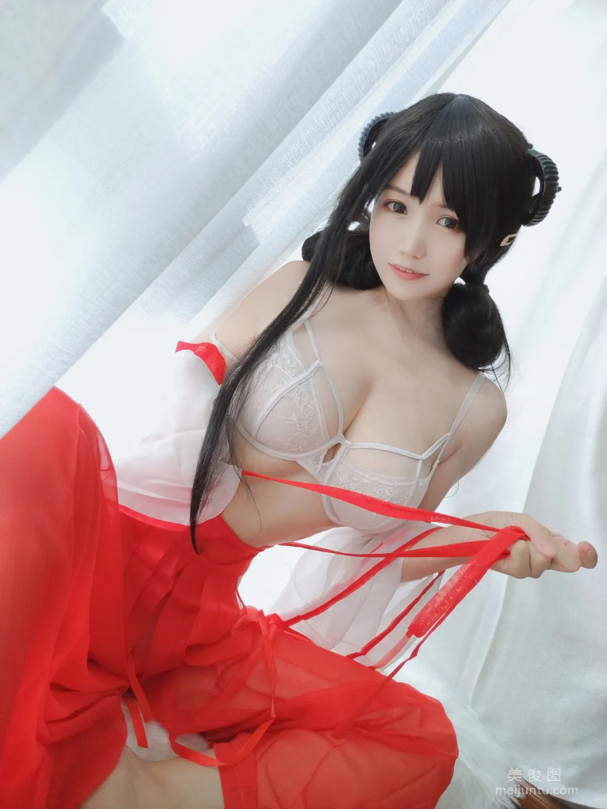 [Web Idol COSER Photos] Anime Blogger Xiaocang Qiandai w - Shrine Maiden DLC Set photo 19