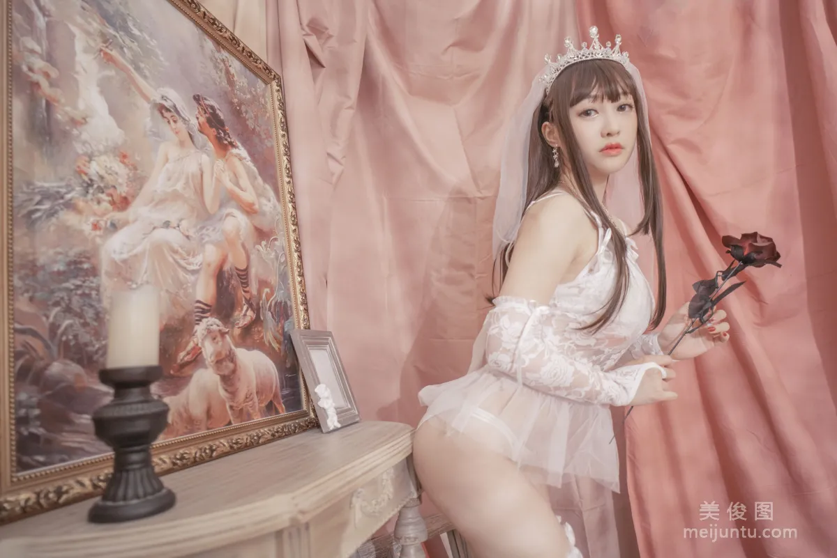 [Web Idols Coser Photos] Anime Blogger Tuoweiba Mizuki - Wedding Dress Set photo 25