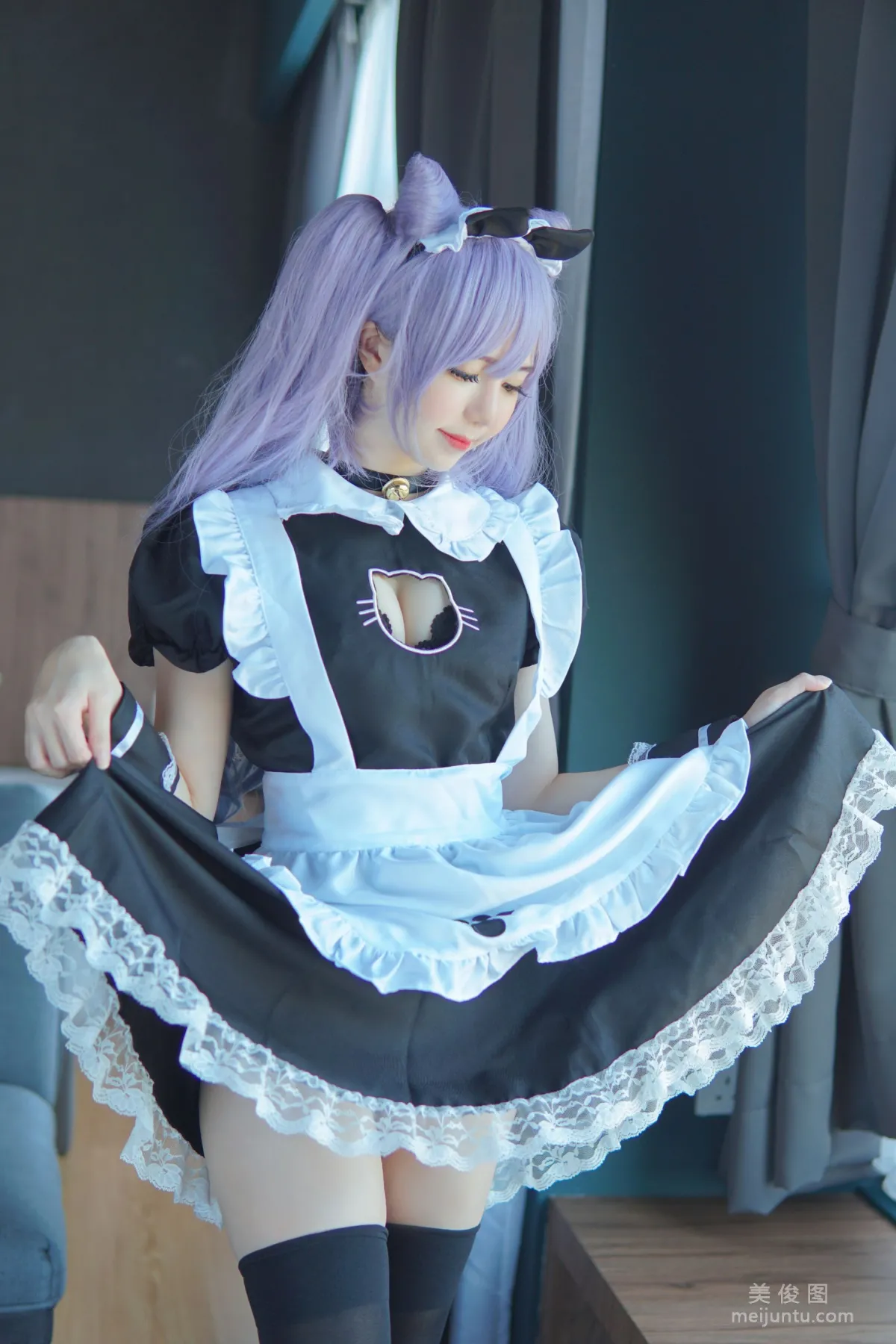 [網紅COSER寫真] Sally Dorasnow - Keqing Maid 套圖 3