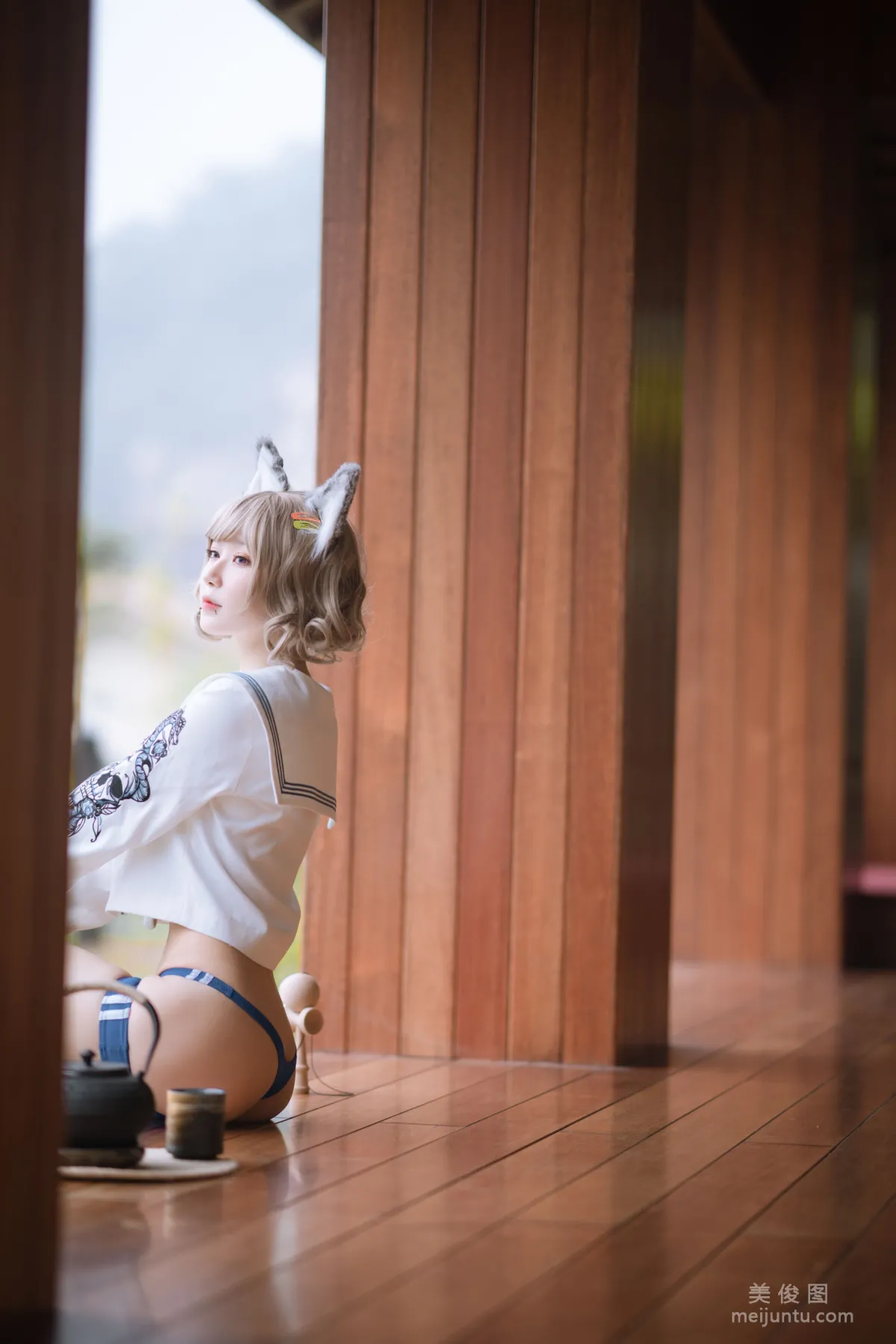 Anime Blogger Abao Yeshi Tuniang - X-Type Gymnastics Outfit Set photo 15
