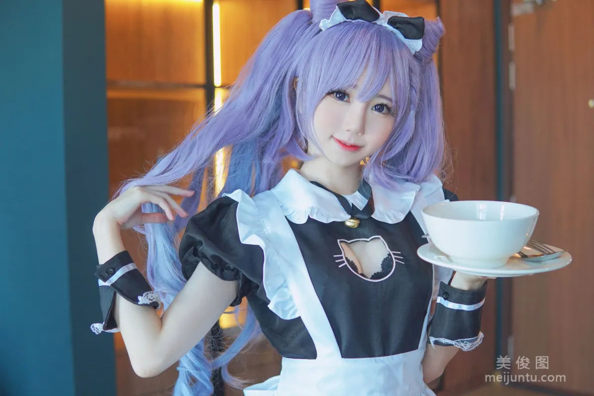 [網紅COSER寫真] Sally Dorasnow - Keqing Maid 套圖 25
