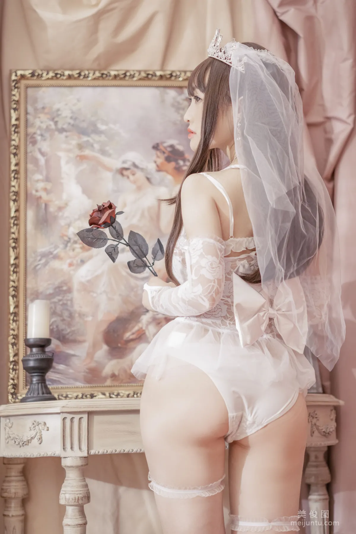 [Web Idols Coser Photos] Anime Blogger Tuoweiba Mizuki - Wedding Dress Set photo 6
