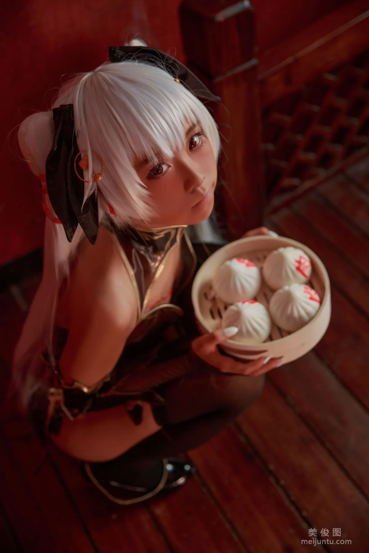 [Web Idols COSER Photo] Anime Blogger G44 Buhui Shoushang, Brown Qipao Girl Set photo 15