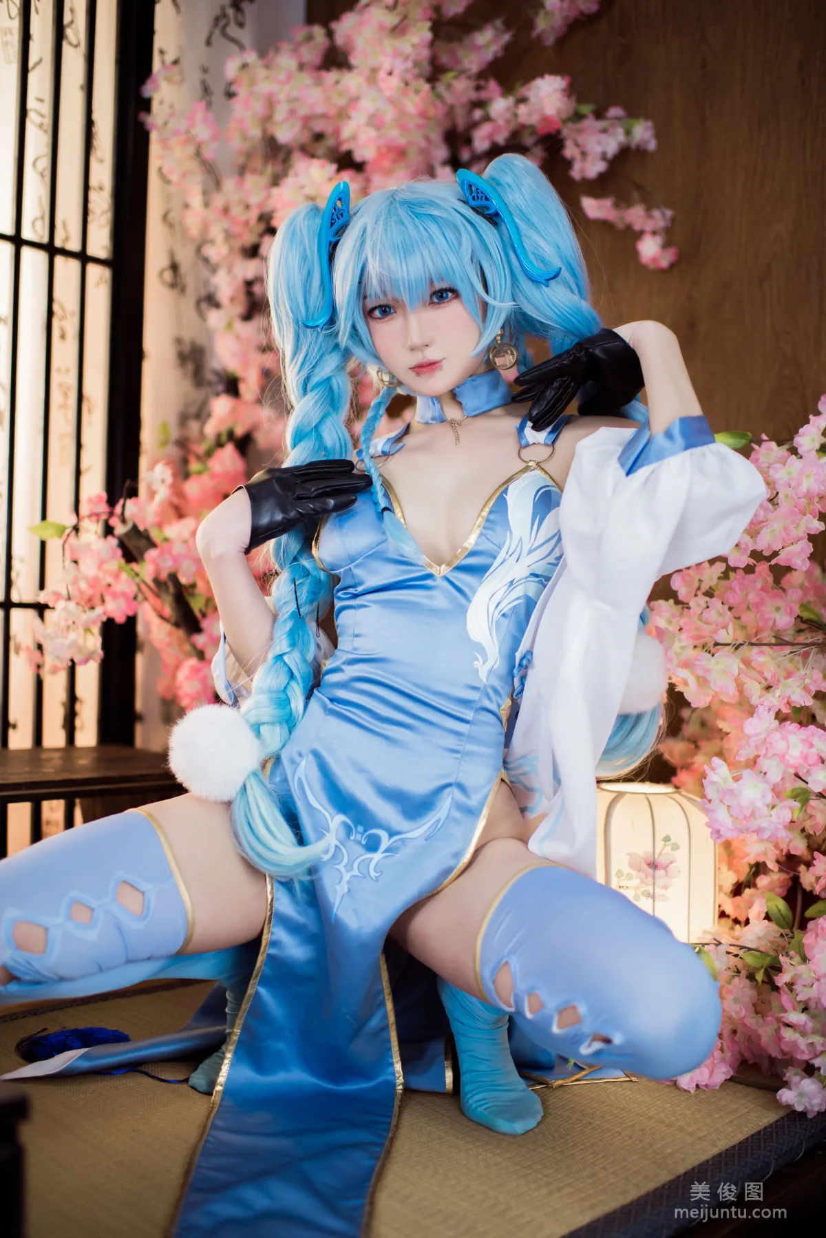 动漫博主阿包也是兔娘 - 少女前线 PA15翠雀媚 套图9