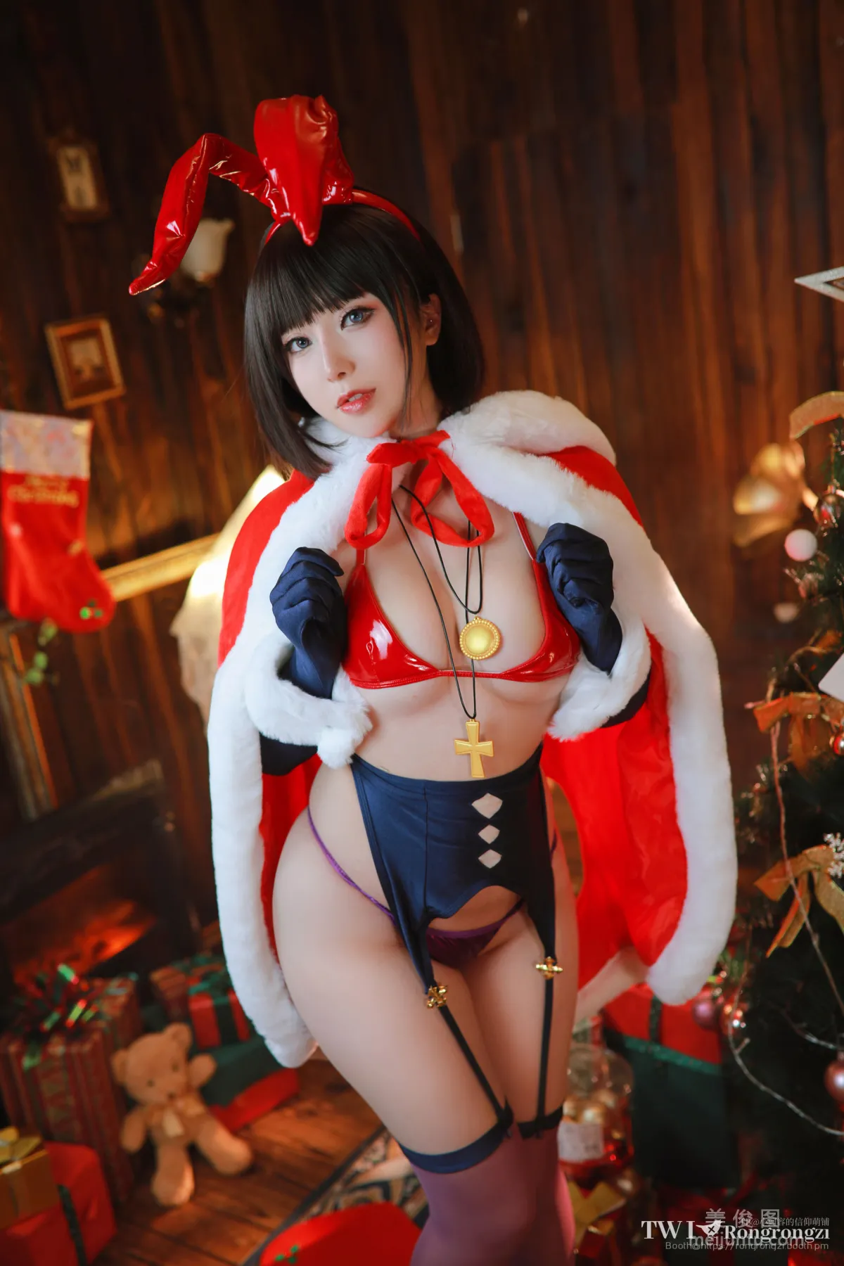 [网红COSER写真] 小容仔咕咕咕 - 魔太郎兔女郎 套图49