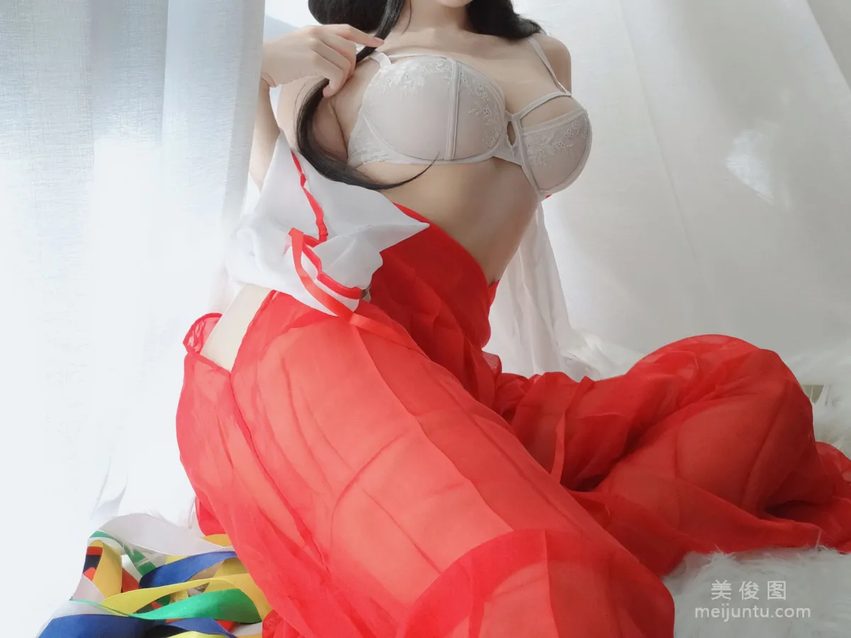 [Web Idol COSER Photos] Anime Blogger Xiaocang Qiandai w - Shrine Maiden DLC Set photo 20