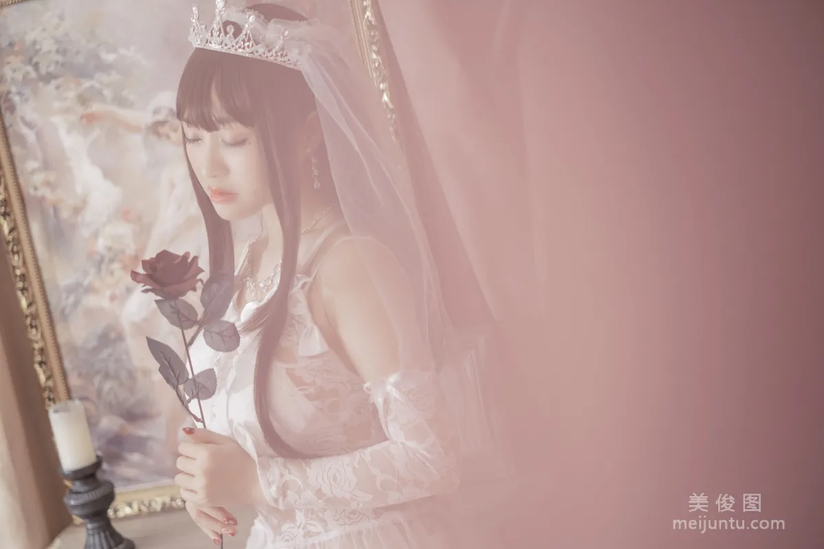 [Web Idols Coser Photos] Anime Blogger Tuoweiba Mizuki - Wedding Dress Set photo 2