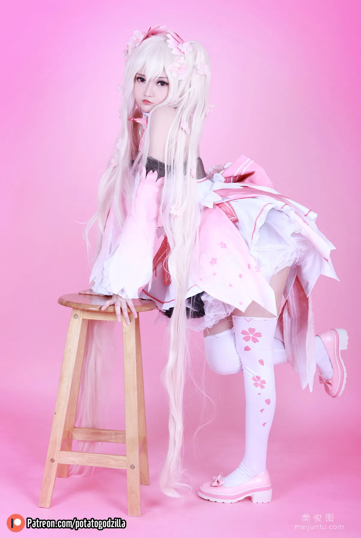 Coser Potato Godzilla, Sakura Miku, Set photo 15