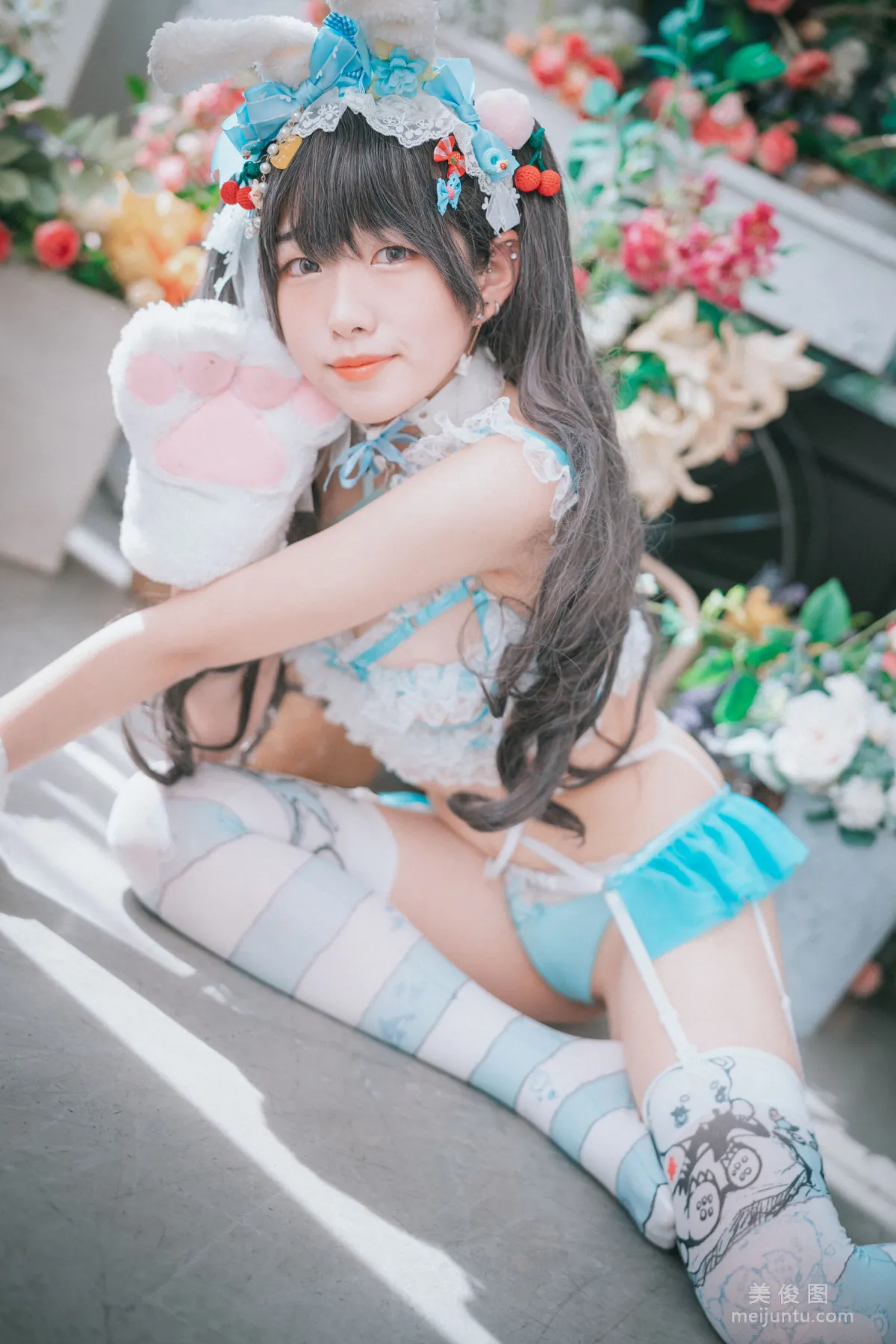 [DJAWA]  Sonson - Turquoise Bunny 写真套图32