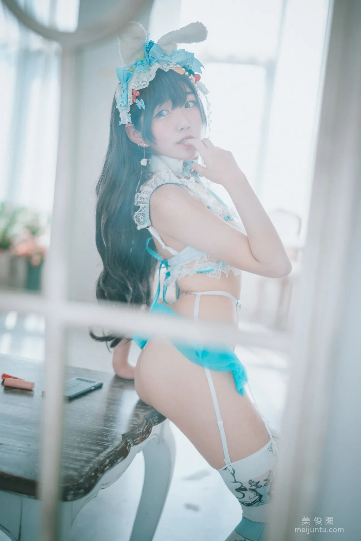 [DJAWA]  Sonson - Turquoise Bunny 写真套图49