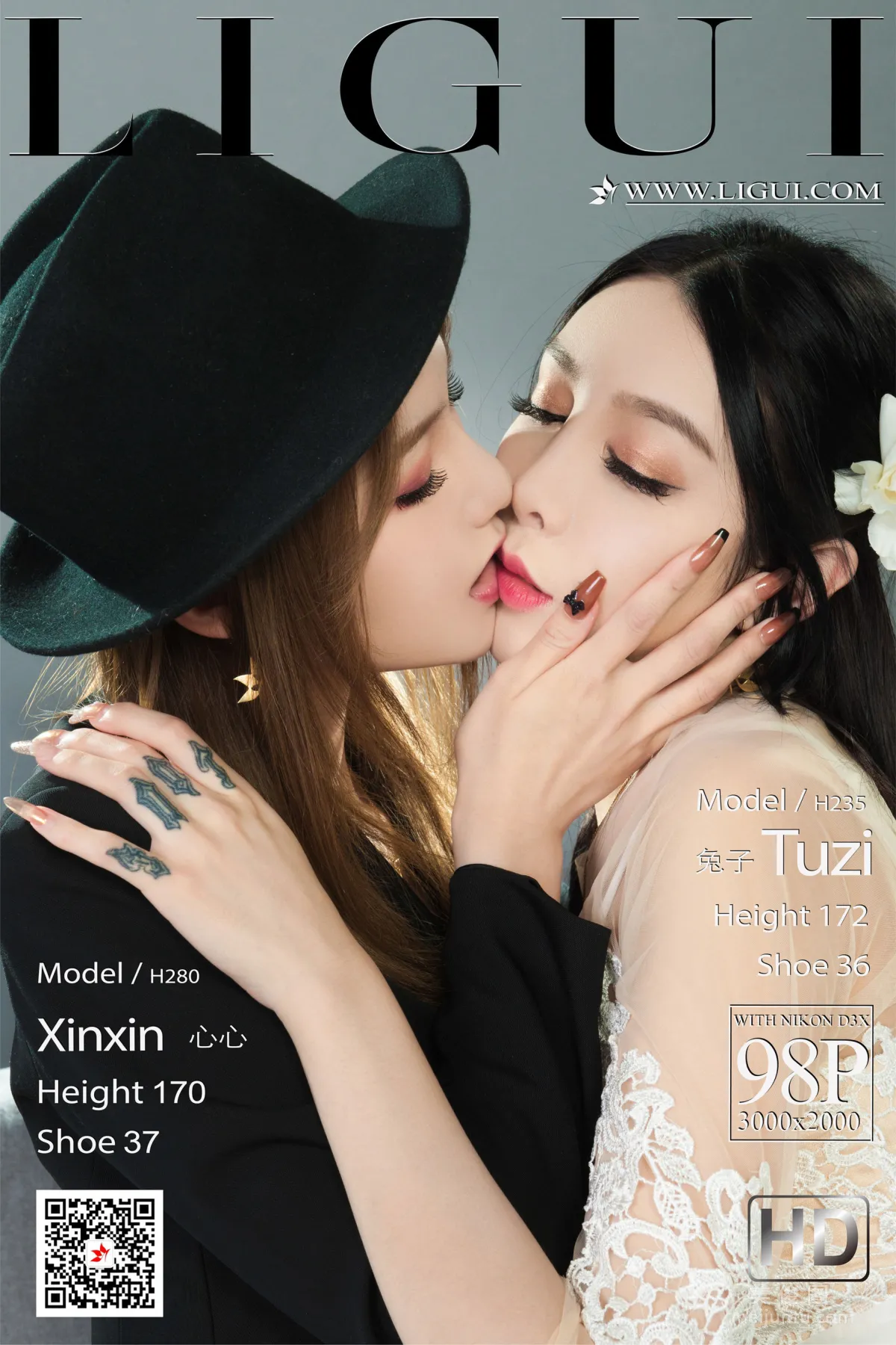 [丽柜Ligui] Model 兔子&心心 《双生花-一吻定情》1