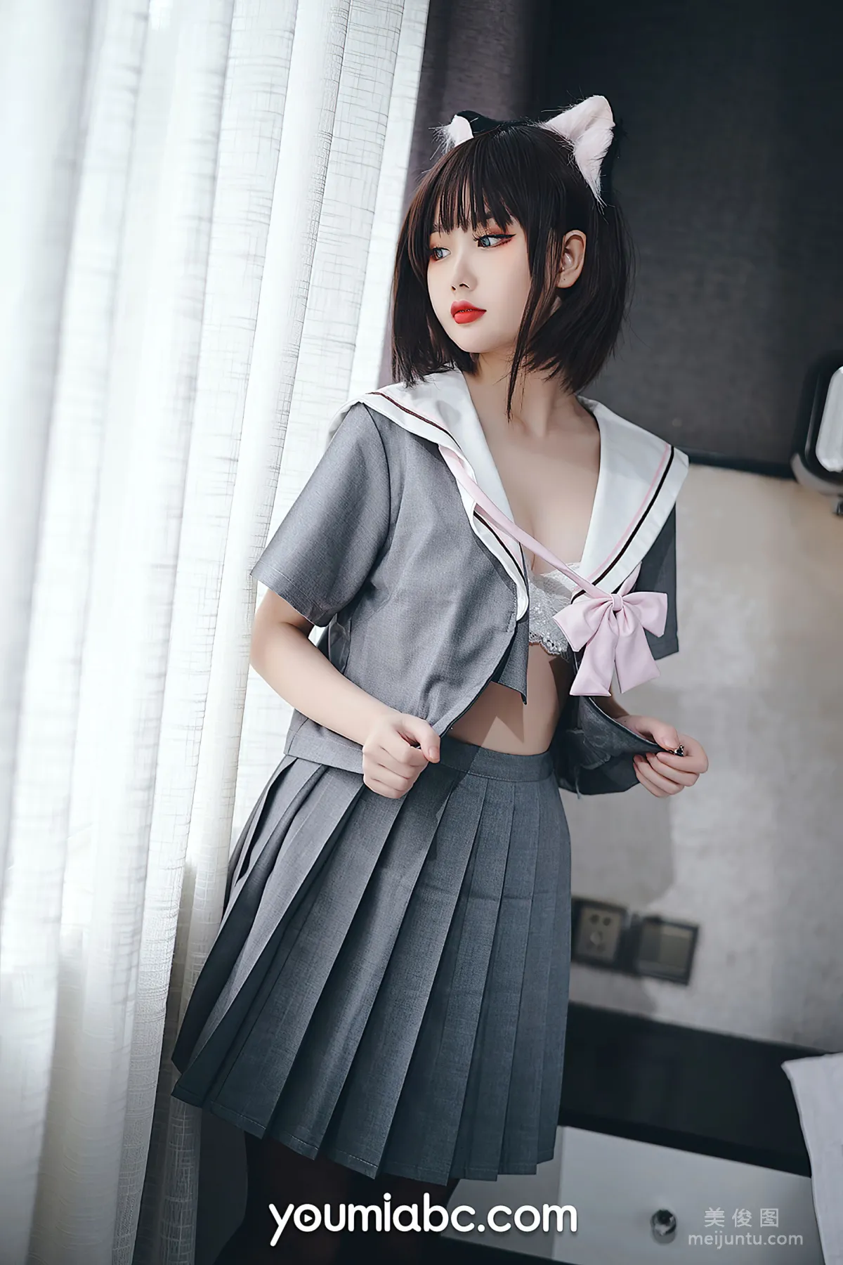 [尤蜜YouMi] 您的蛋蛋 - 制服貓娘 9