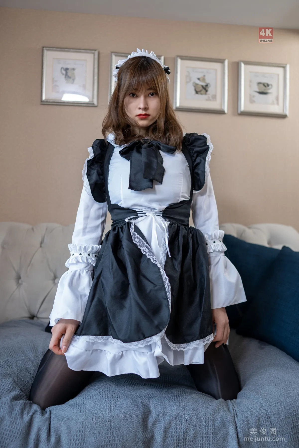 [麗櫃Ligui] 網絡麗人 Model 奈沐子 《女仆裙裝》 15