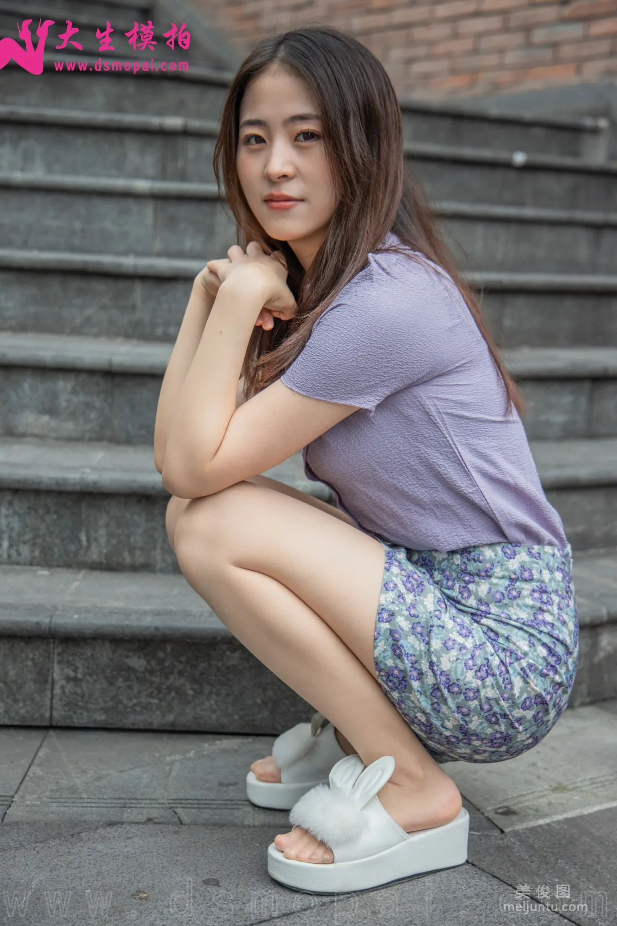 [DaSheng] NO.232 Jia Yi, Floral Short Skirt Photo Set photo 1