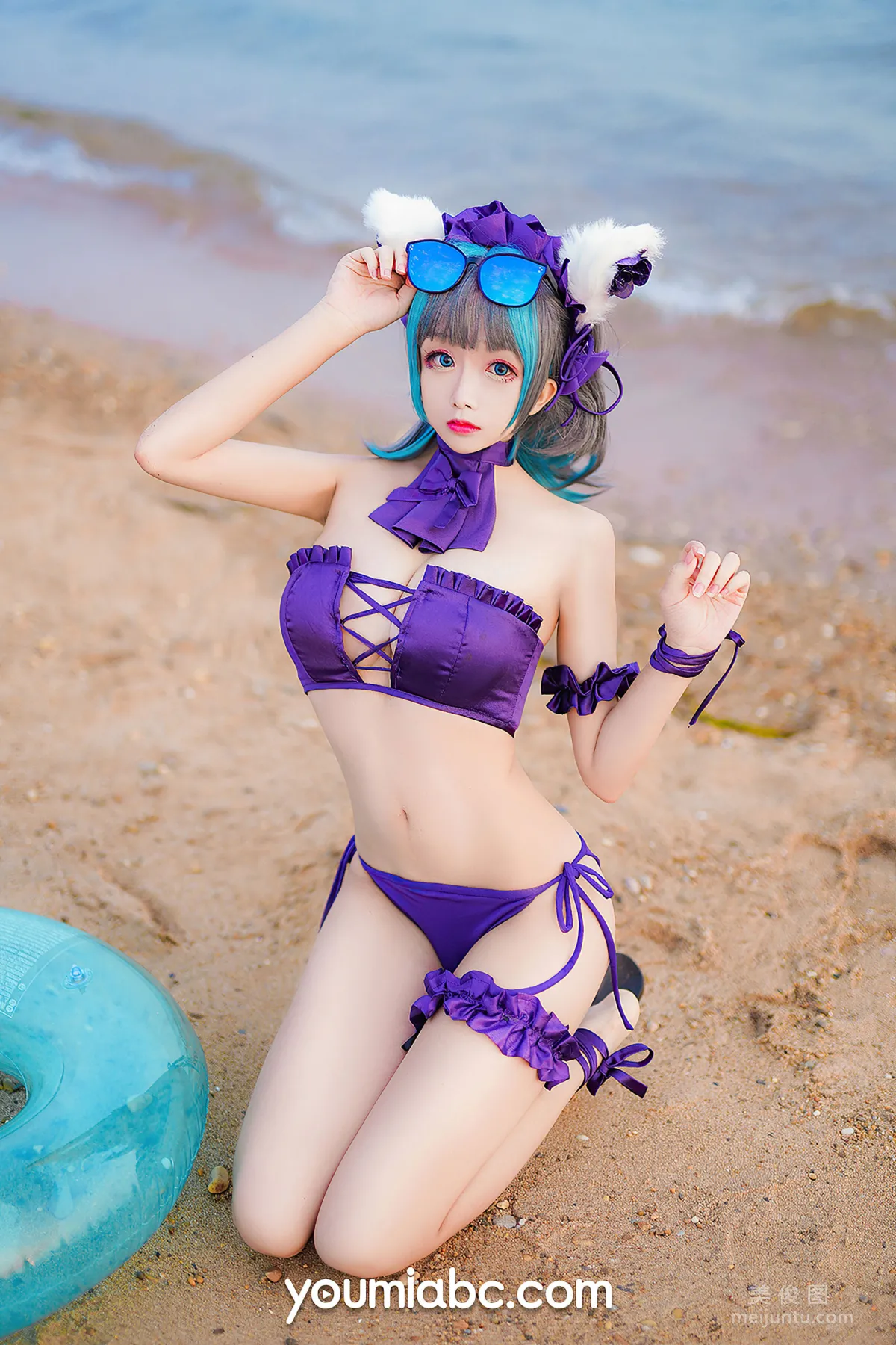 [YouMi] Nai Paojiao - Swimsuit Cheshire Cat photo 17