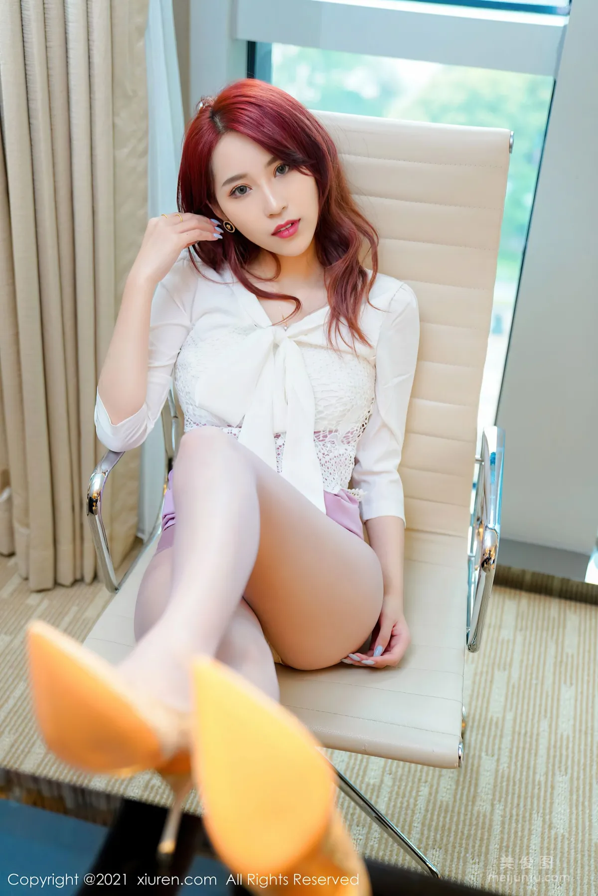 [秀人XIUREN] No.3464 周慕汐baby - 淡雅多姿的連衣裙 23
