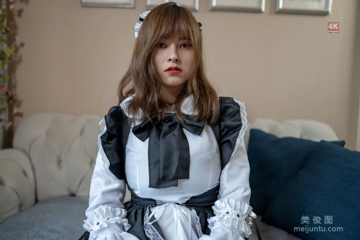 [麗櫃Ligui] 網絡麗人 Model 奈沐子 《女仆裙裝》 65