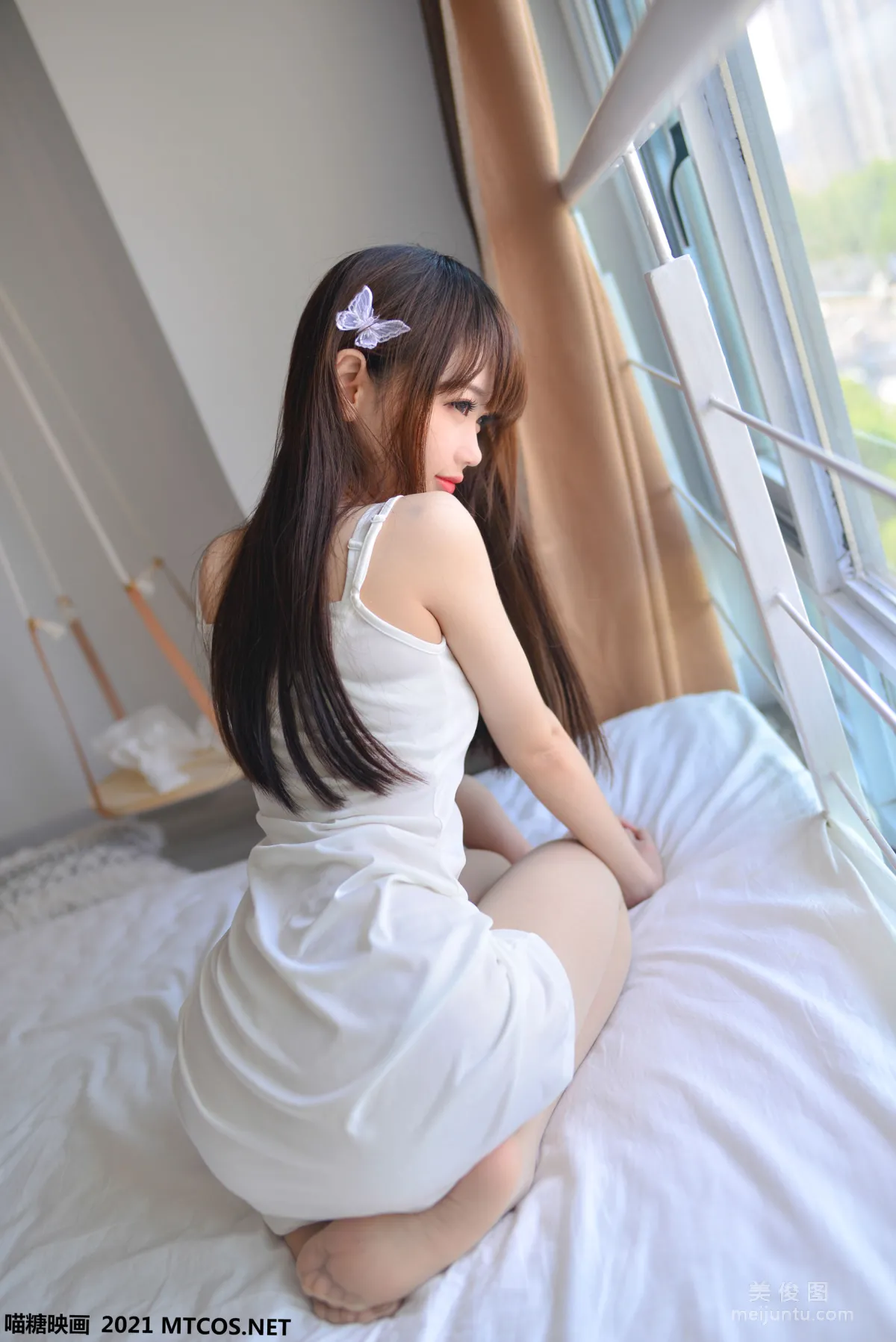 [喵糖映畫] VOL.454 白色女友 寫真套圖 4