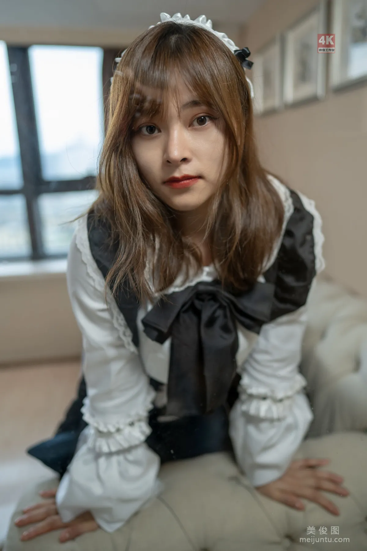 [麗櫃Ligui] 網絡麗人 Model 奈沐子 《女仆裙裝》 72