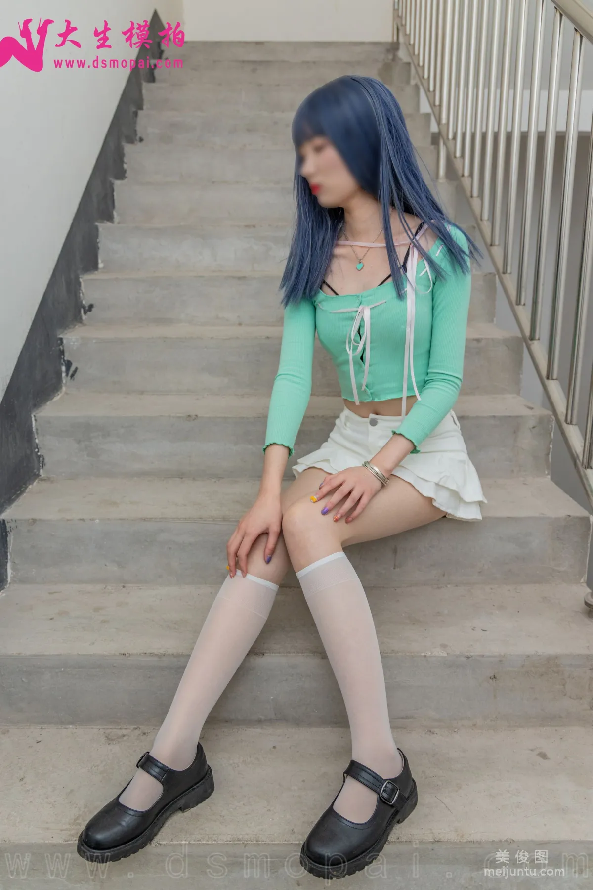 [DaSheng] NO.234 Li Li, Stairwell Beautiful Stockings Photo Set photo 1