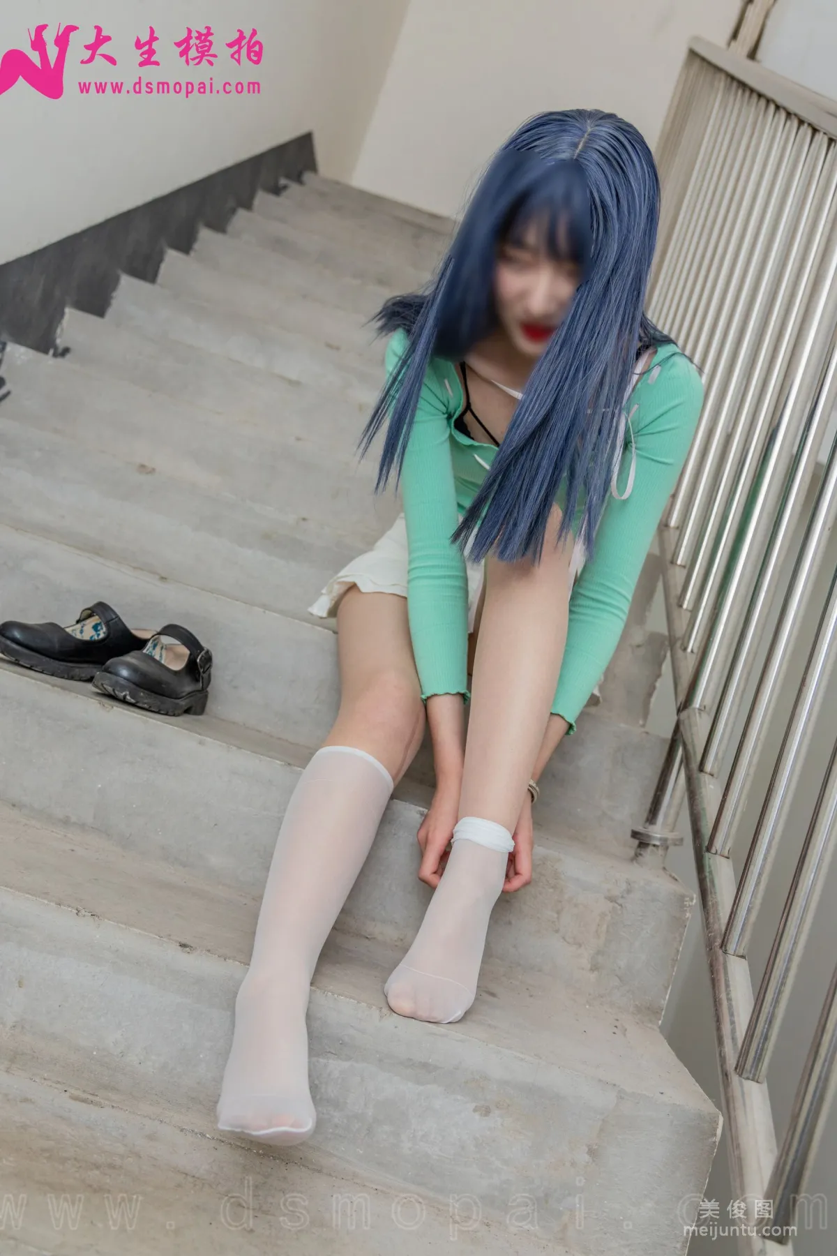 [DaSheng] NO.234 Li Li, Stairwell Beautiful Stockings Photo Set photo 43