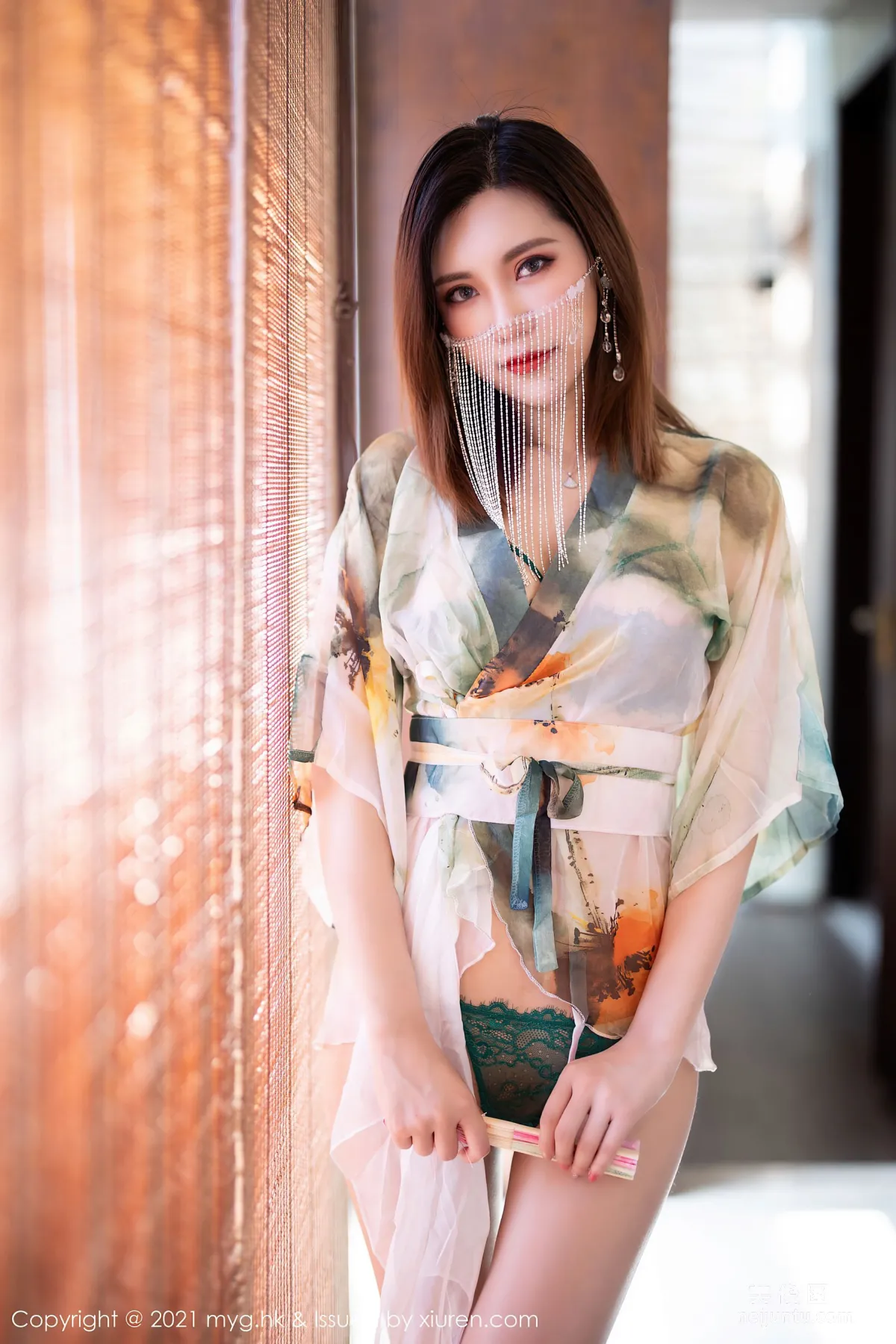 [美媛館MyGirl] Vol.522 绮裡嘉Carina - 室外泳池性感濕身 42