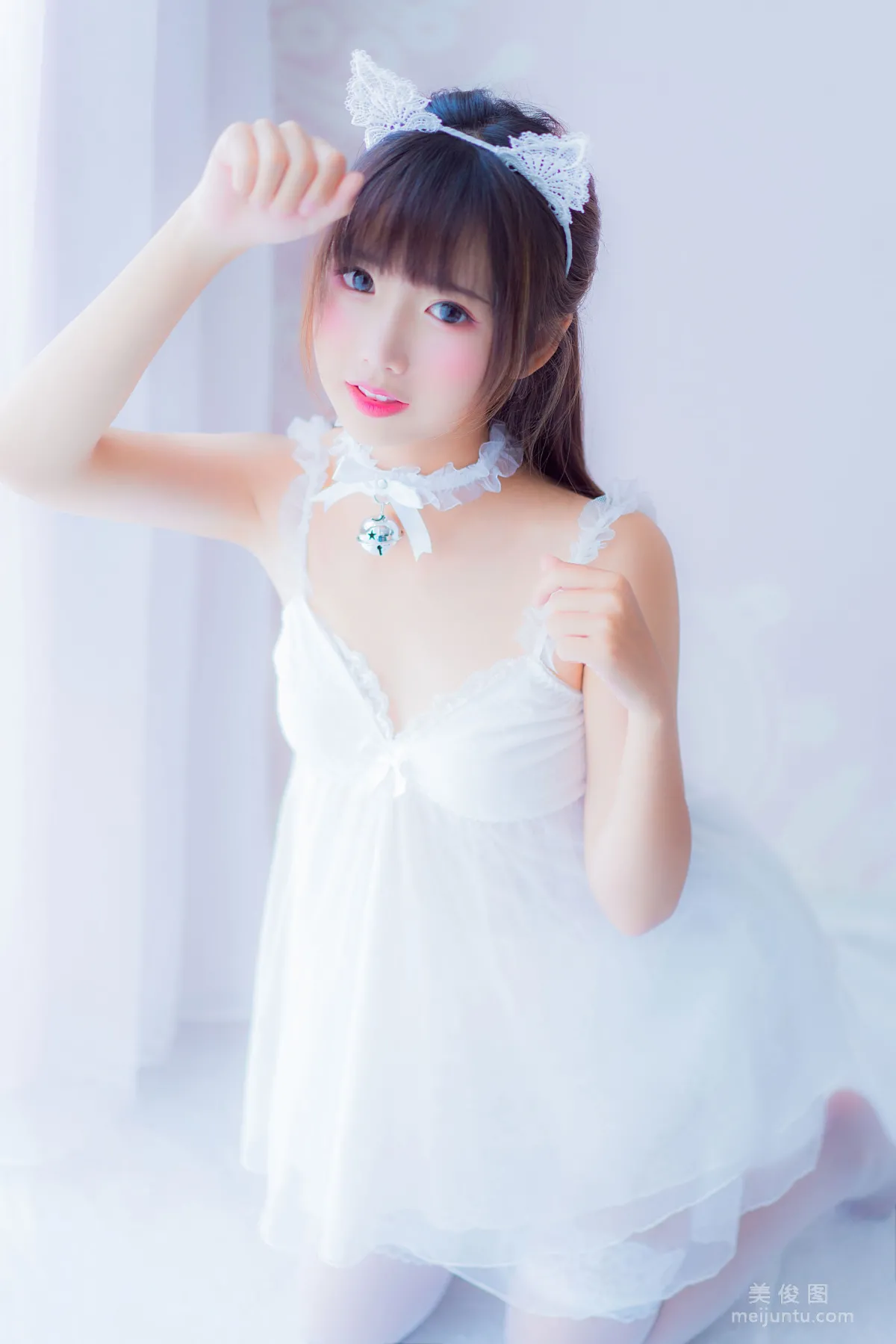 [喵糖映畫] VOL.415 白裙少女 寫真套圖 10