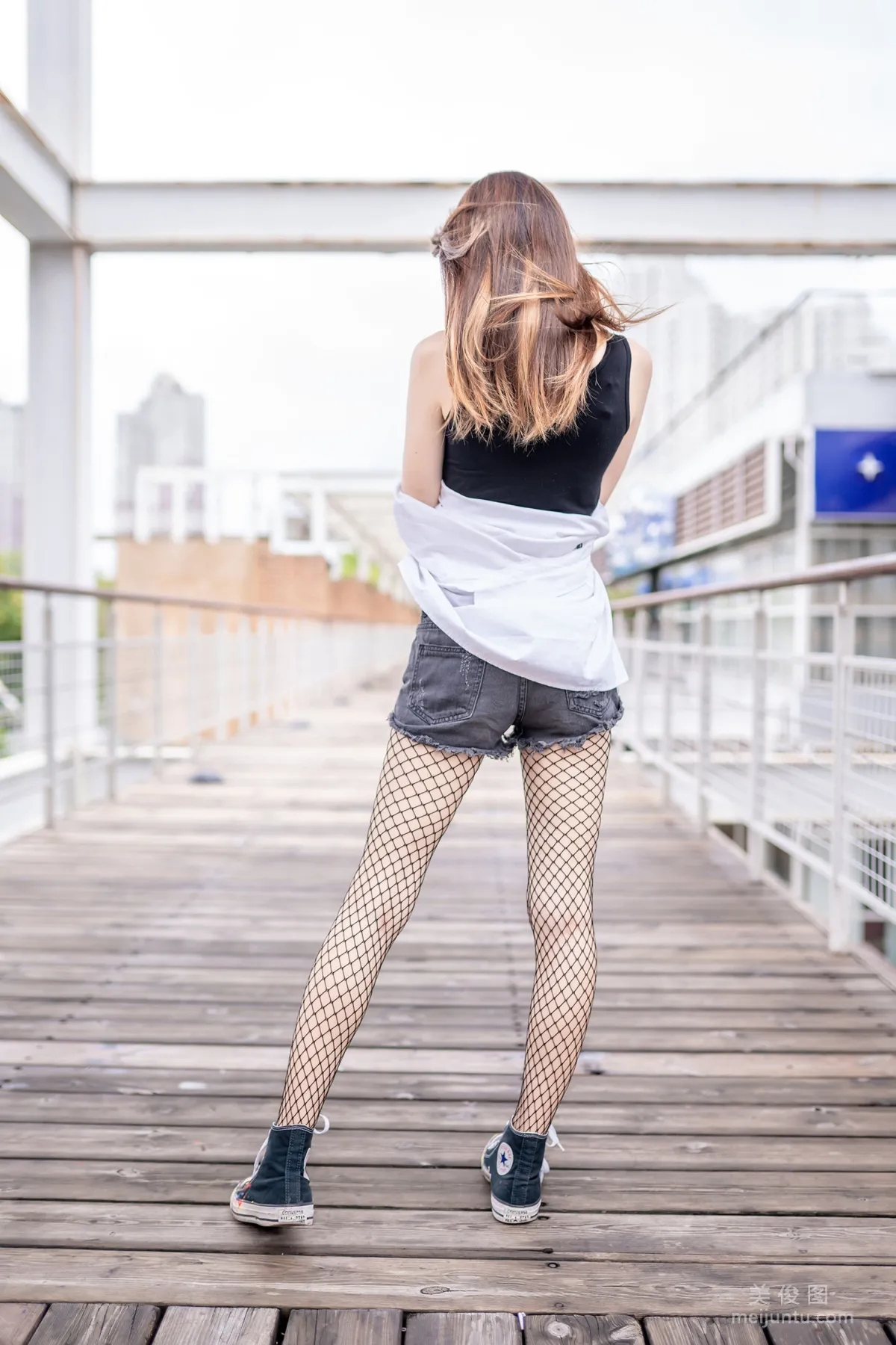 [喵糖映畫] VOL.422 網襪少女 寫真套圖 24