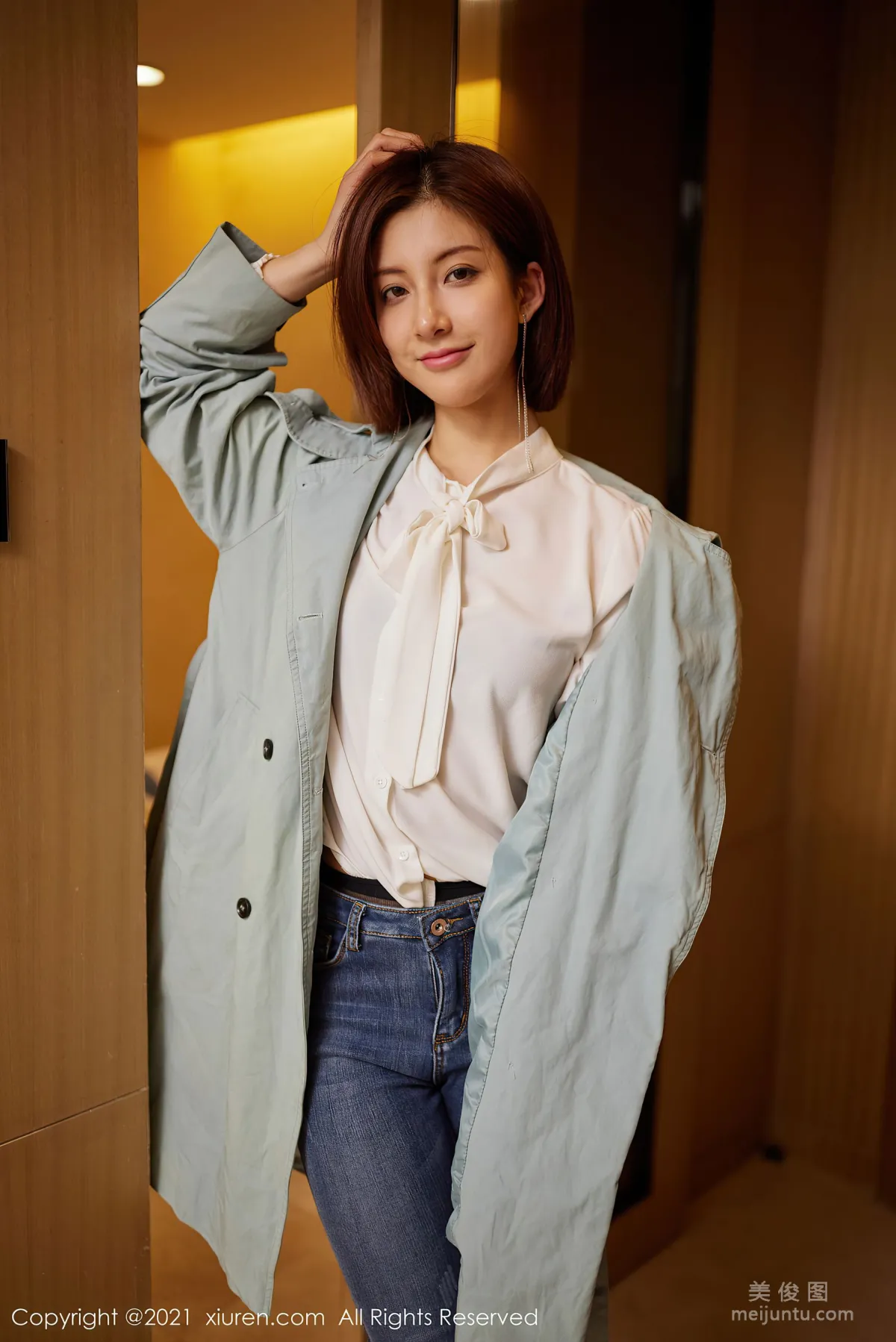 [XiuRen] No.3298 Lin Wenwen yooki, Jeans Theme Photos photo 3