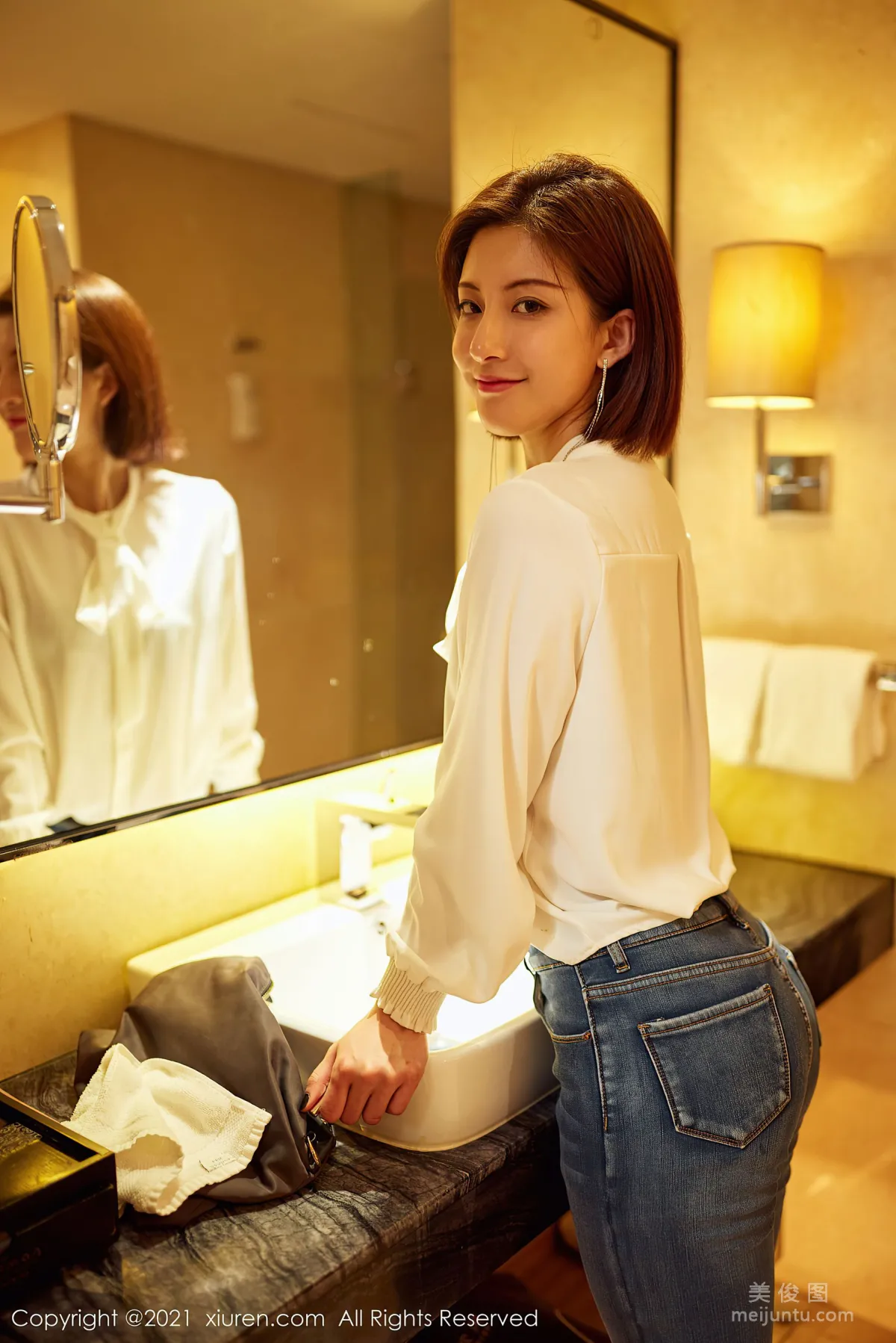 [XiuRen] No.3298 Lin Wenwen yooki, Jeans Theme Photos photo 6