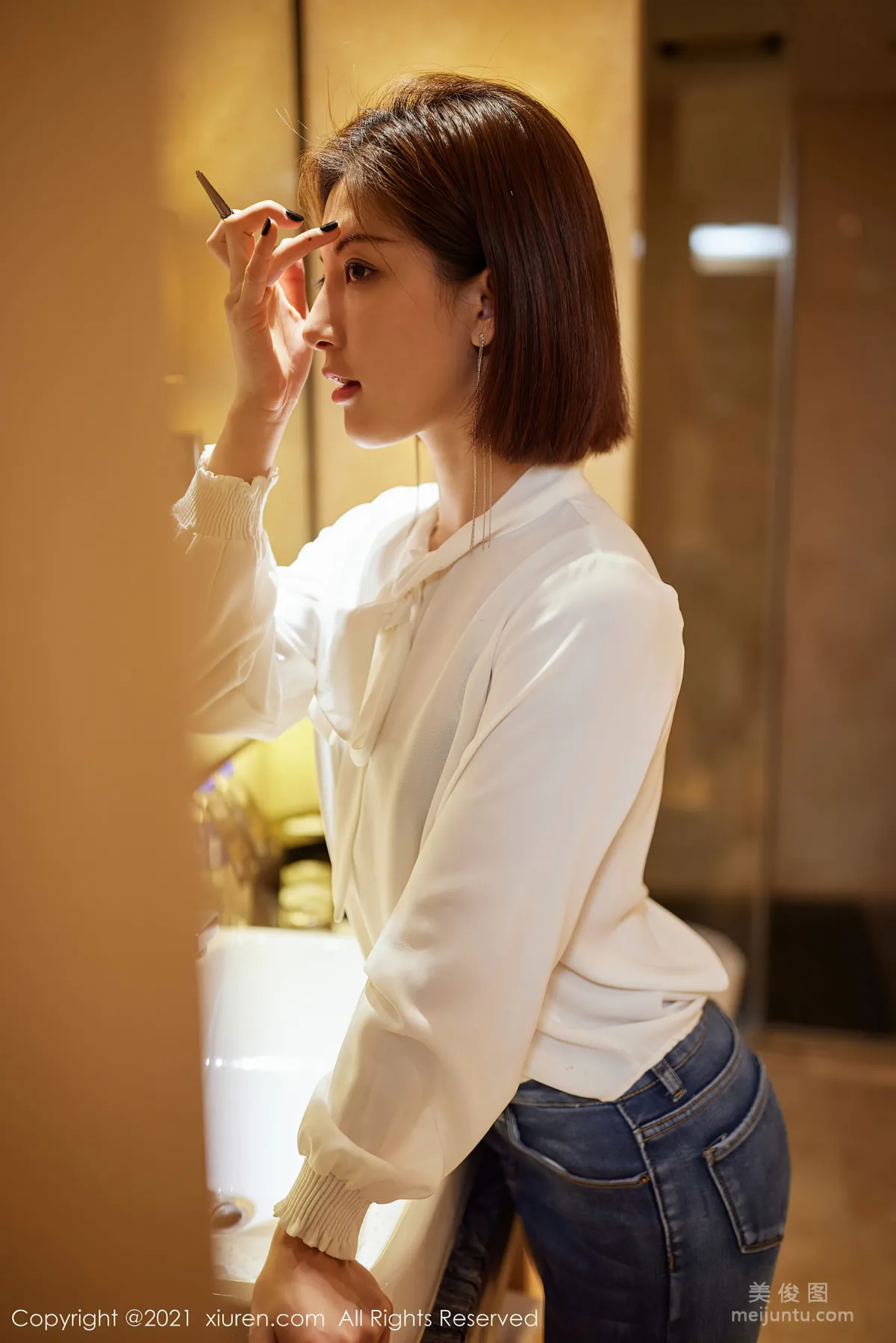 [XiuRen] No.3298 Lin Wenwen yooki, Jeans Theme Photos photo 5