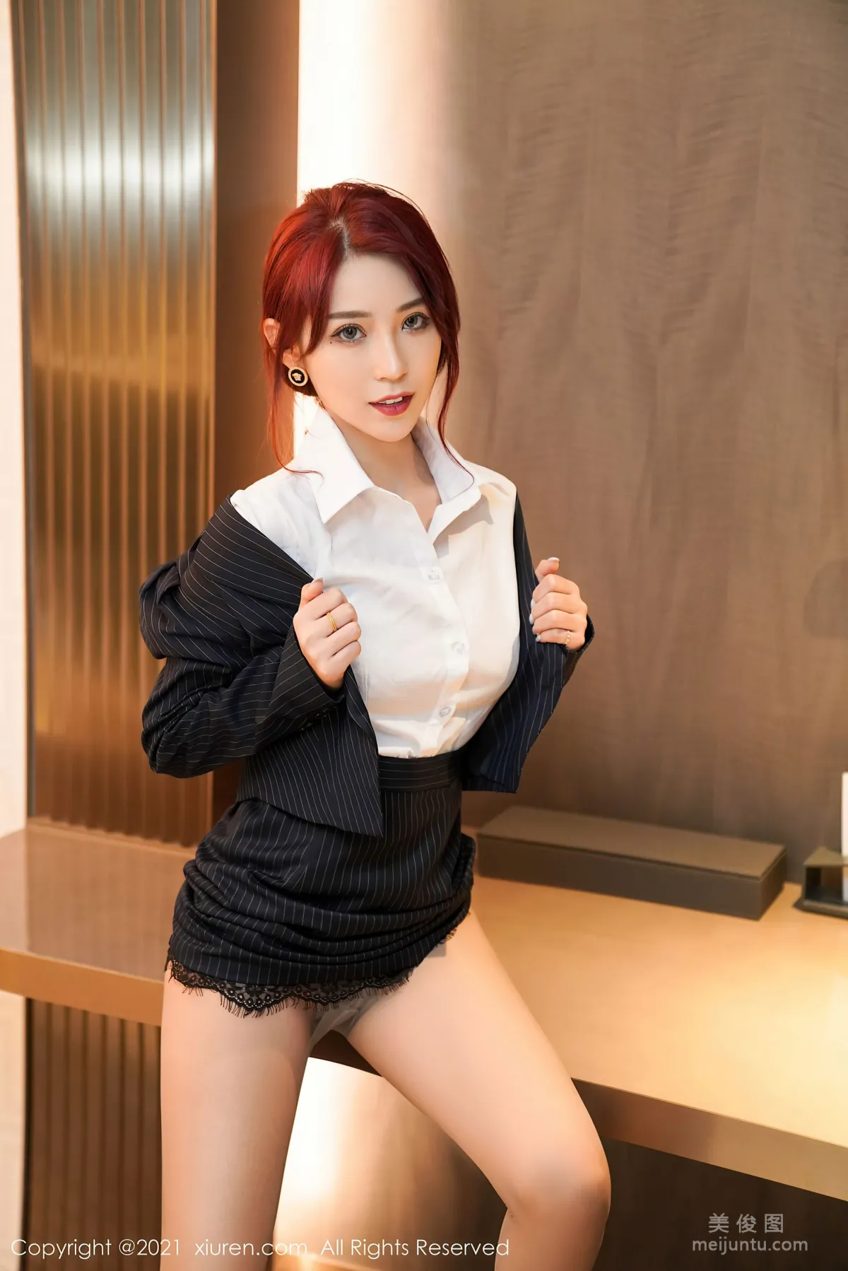 [秀人XiuRen] No.3286 周慕汐baby - 經典職場職業OL制服 9