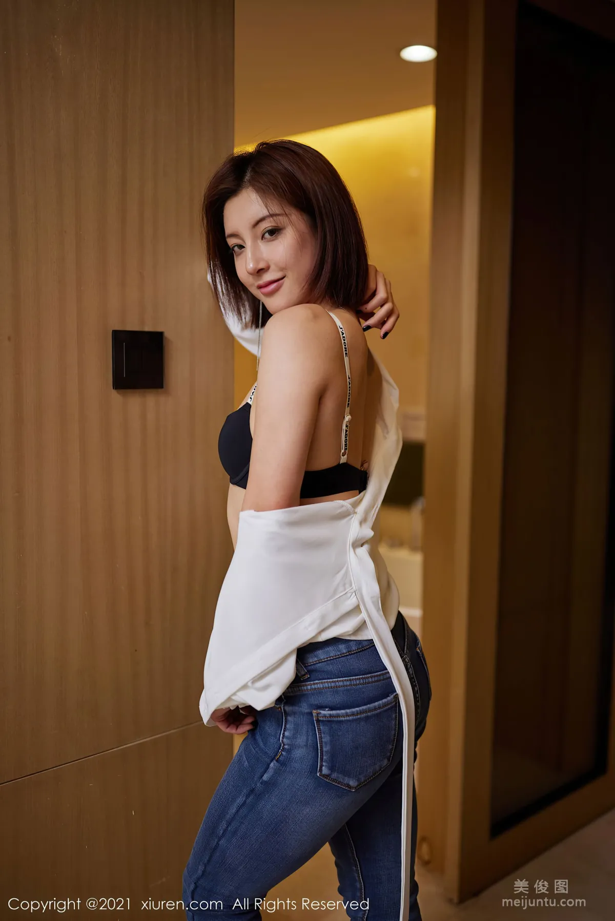 [XiuRen] No.3298 Lin Wenwen yooki, Jeans Theme Photos photo 9