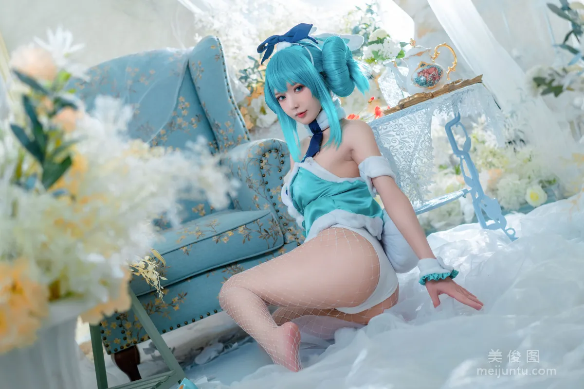 [COS福利] 阿包也是兔娘 - 白兔miku8