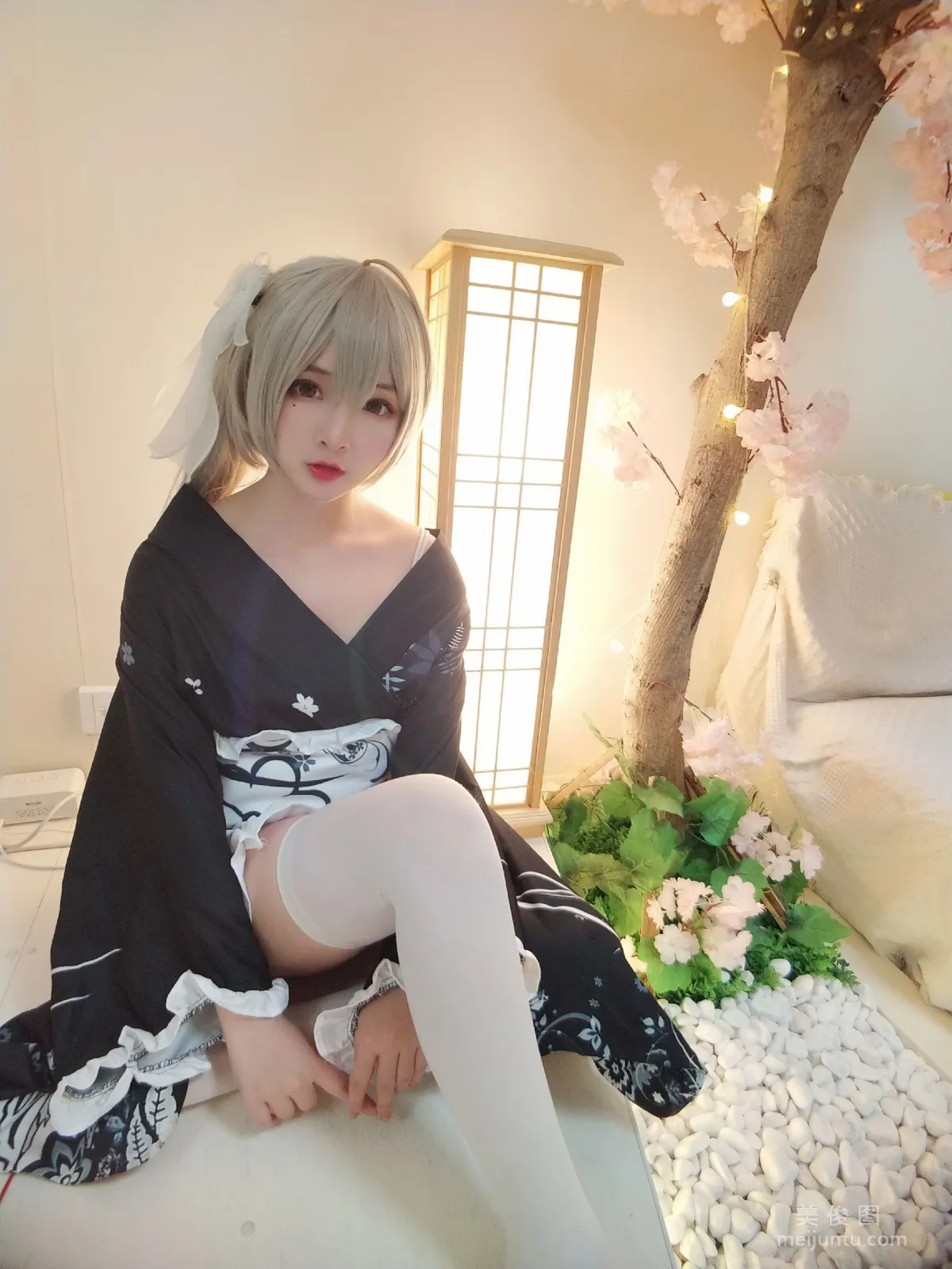 [Cos Welfare] Guchuan kagura - Qiongmei Kimono photo 5