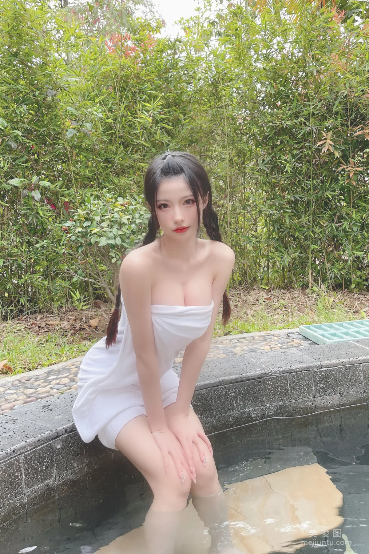 [Cosplay] Beauty Qingshui Younai - Hot Spring Bath Towel photo 2