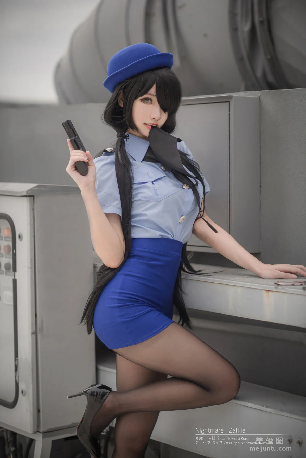 [Cos Welfare] Weibo Girl Momoko Kuikui - Kurumi Policewoman Photo Set photo 18