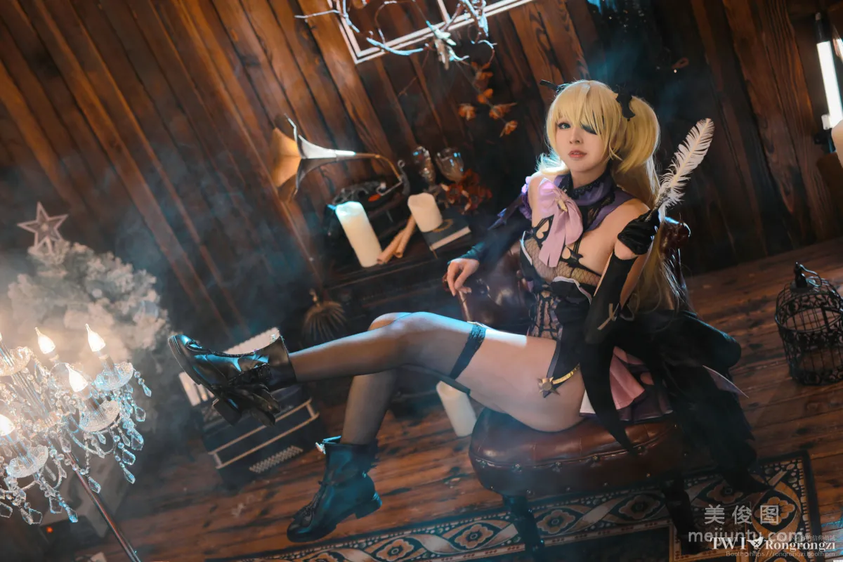 [Cosplay] Xiaorong Zaigu Gugu - Fischl Photo Set photo 9