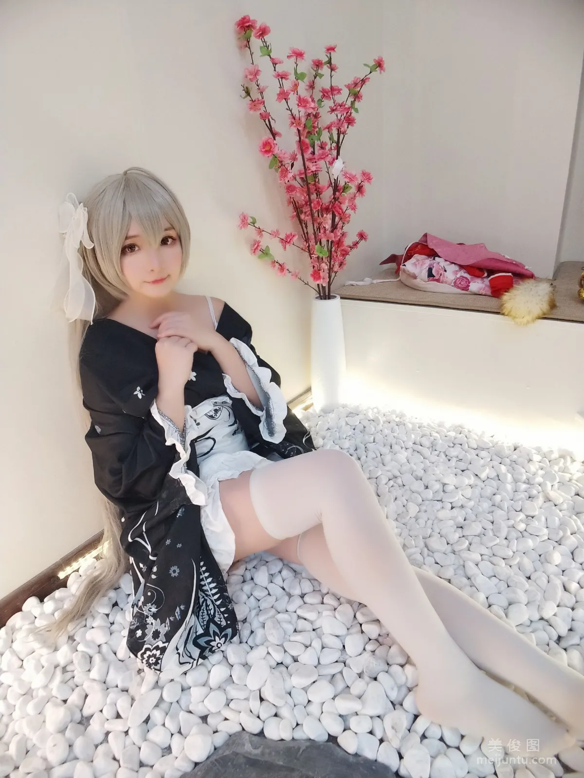 [Cos Welfare] Guchuan kagura - Qiongmei Kimono photo 32